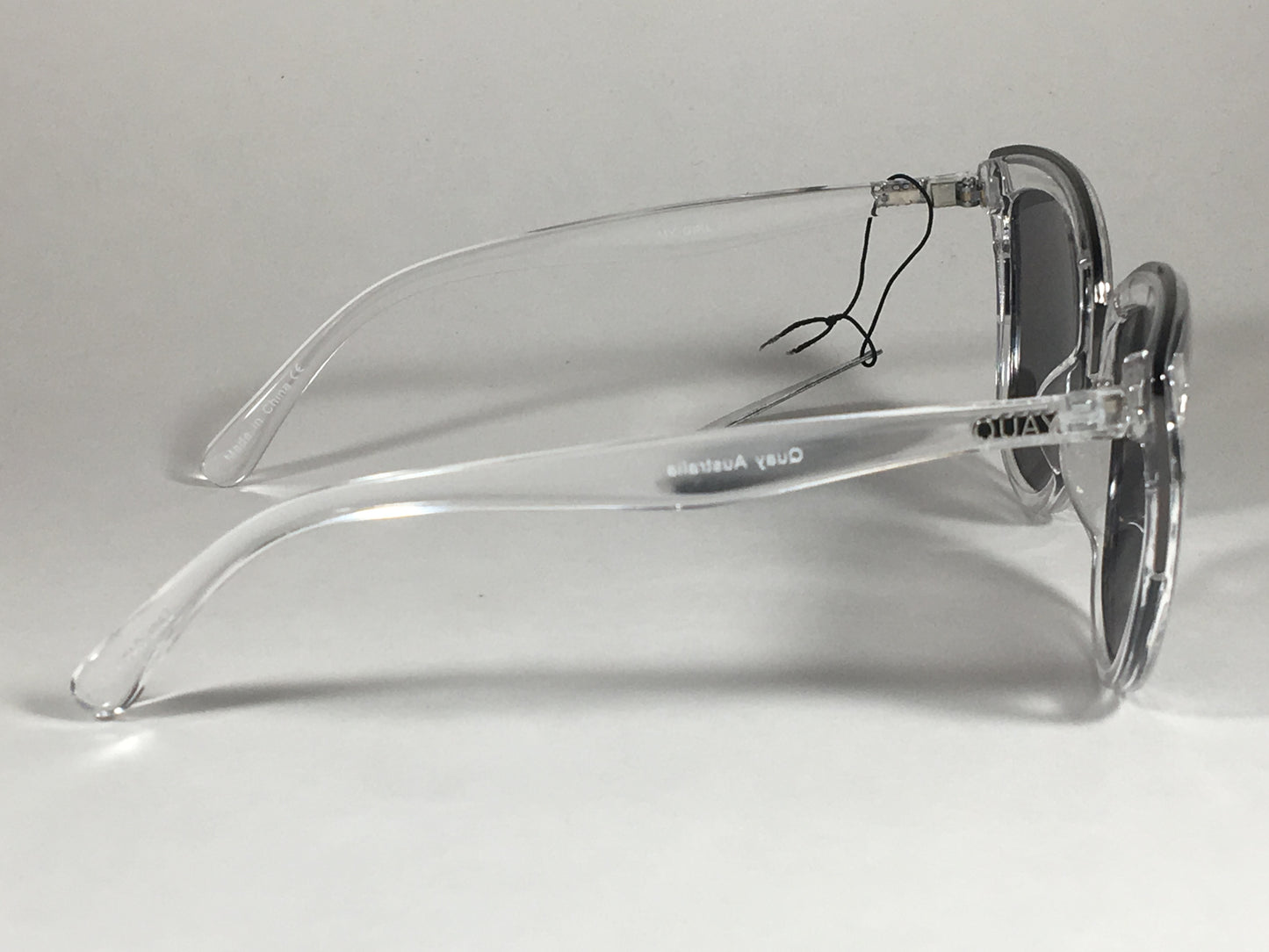 Quay My Girl Sunglasses Cat Eye Clear Crystal Silver Gray Mirror Lens Qw000065 Clr/slv - Sunglasses