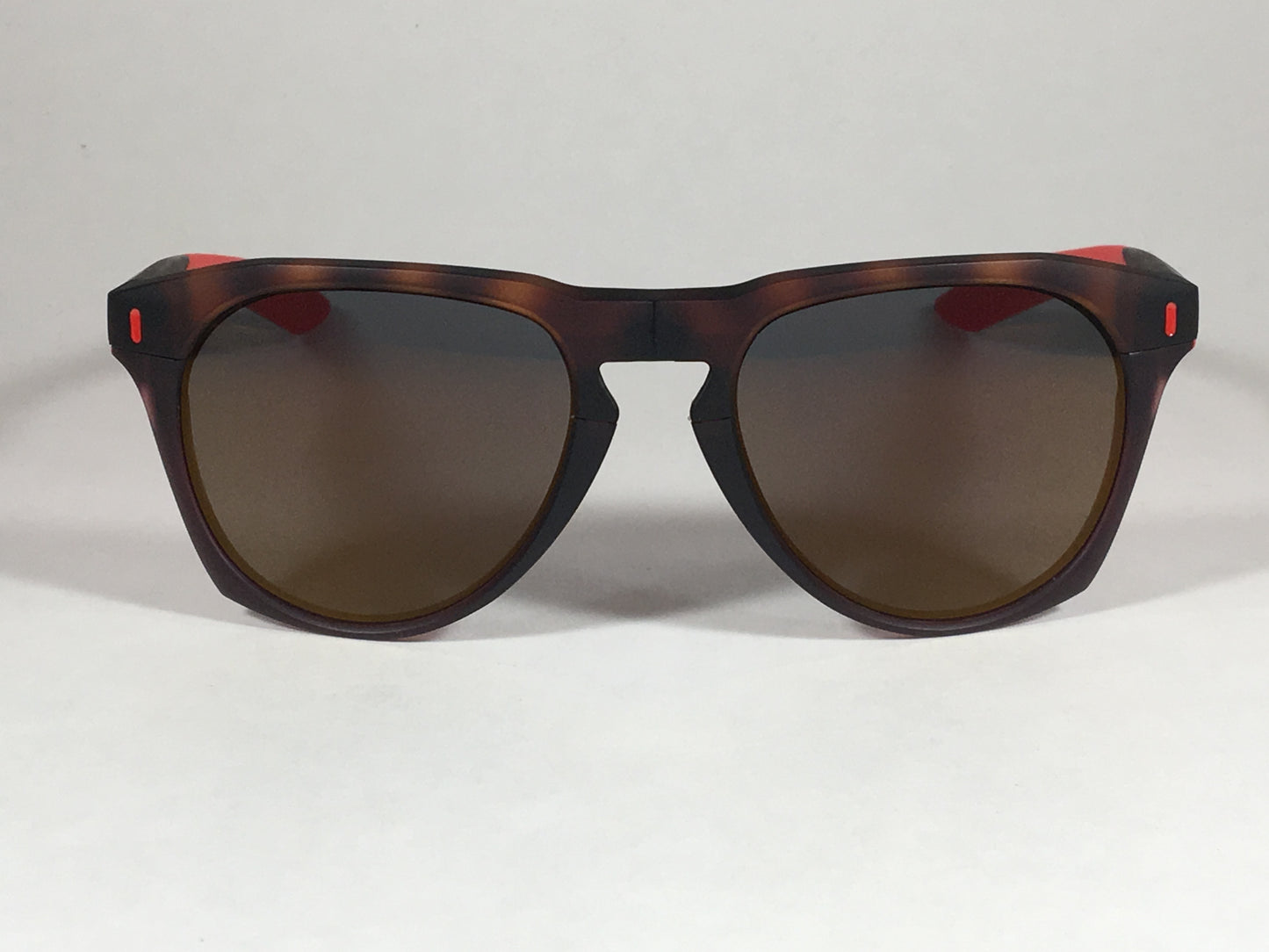 Nike Essential Navigator Sunglasses R Ev1020 Tortoise Red Frame Amber Rounded Lens - Sunglasses