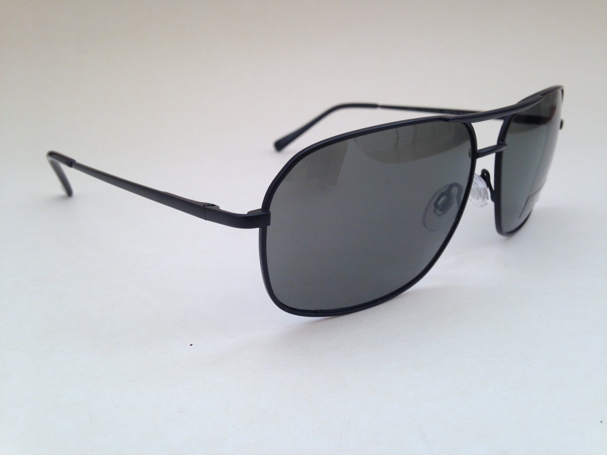 Lucky Brand Mens Aviator Sunglasses Matte Black Rectangular New Authentic D910 - Sunglasses