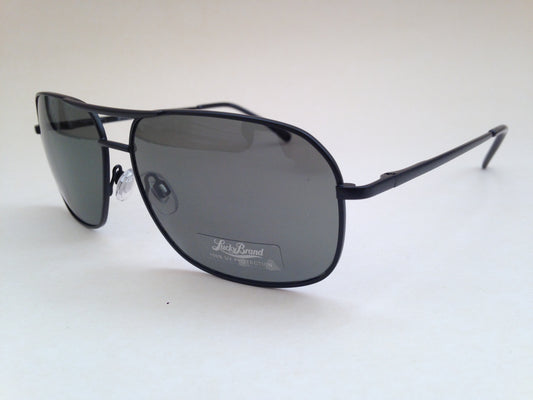 Lucky Brand Mens Aviator Sunglasses Matte Black Rectangular New Authentic D910 - Sunglasses