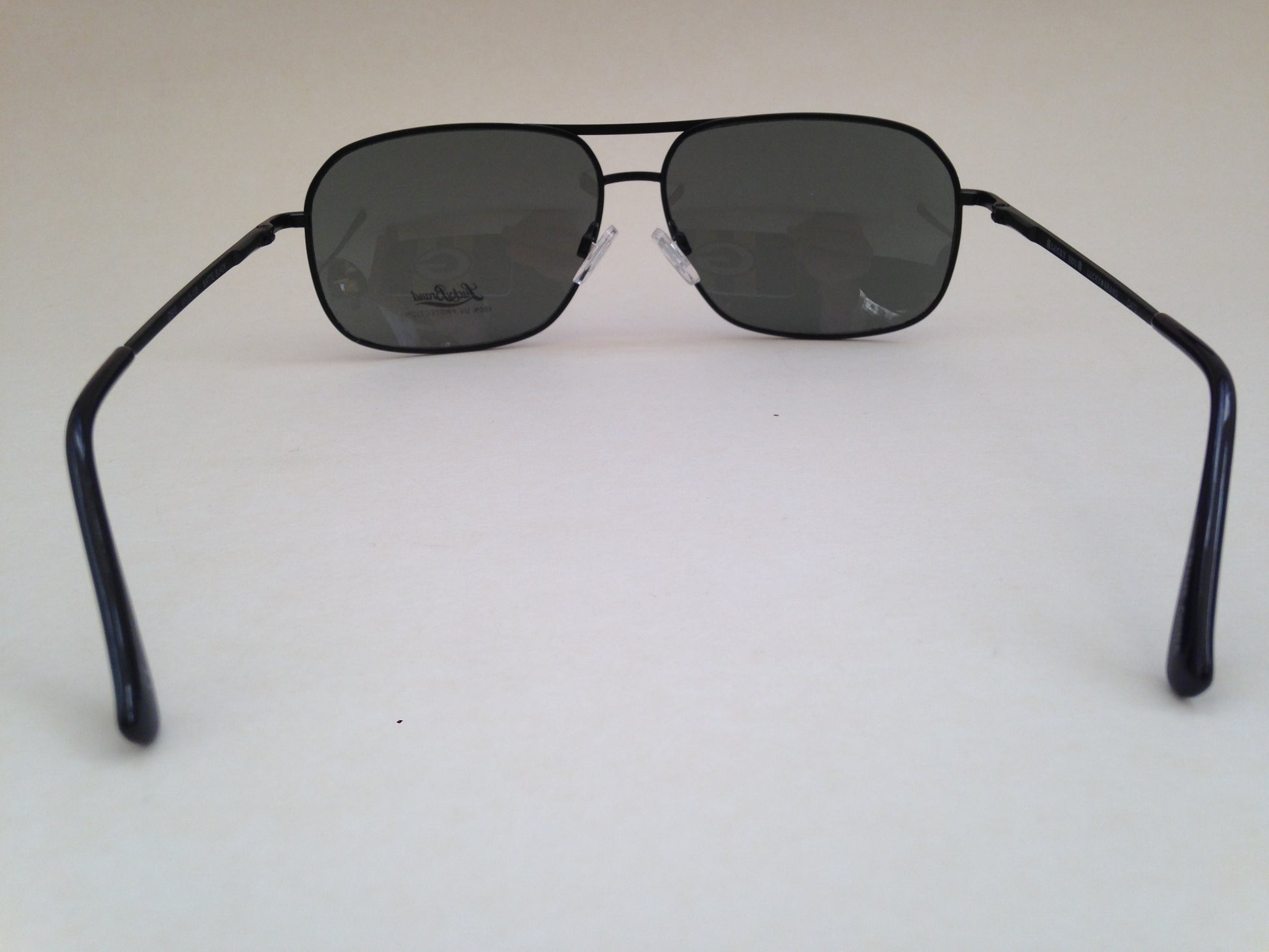 Lucky Brand Mens Aviator Sunglasses Matte Black Rectangular New Authentic D910 - Sunglasses