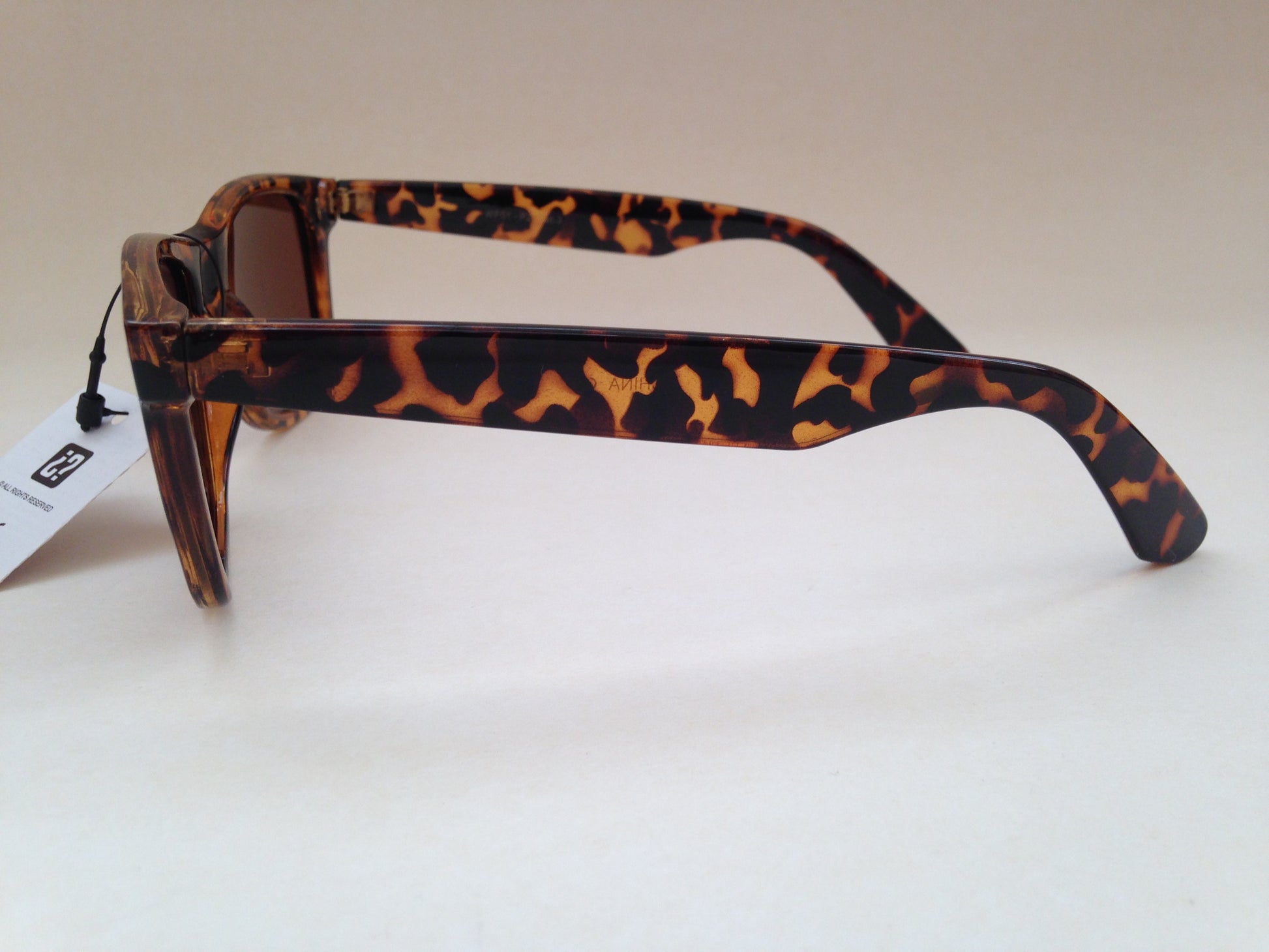Mens Sunglasses Polarized Wf Brown Tortoise Square Original Retro Style 53 Mm - Sunglasses