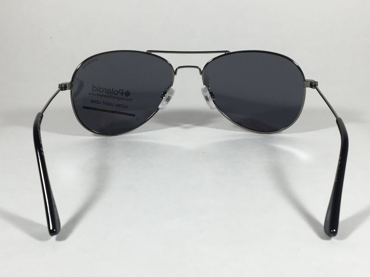 Polaroid Polarized Aviator Pilot Sunglasses Gunmetal Gray Metal Wire P0233A A4X Gun 56Mm - Sunglasses