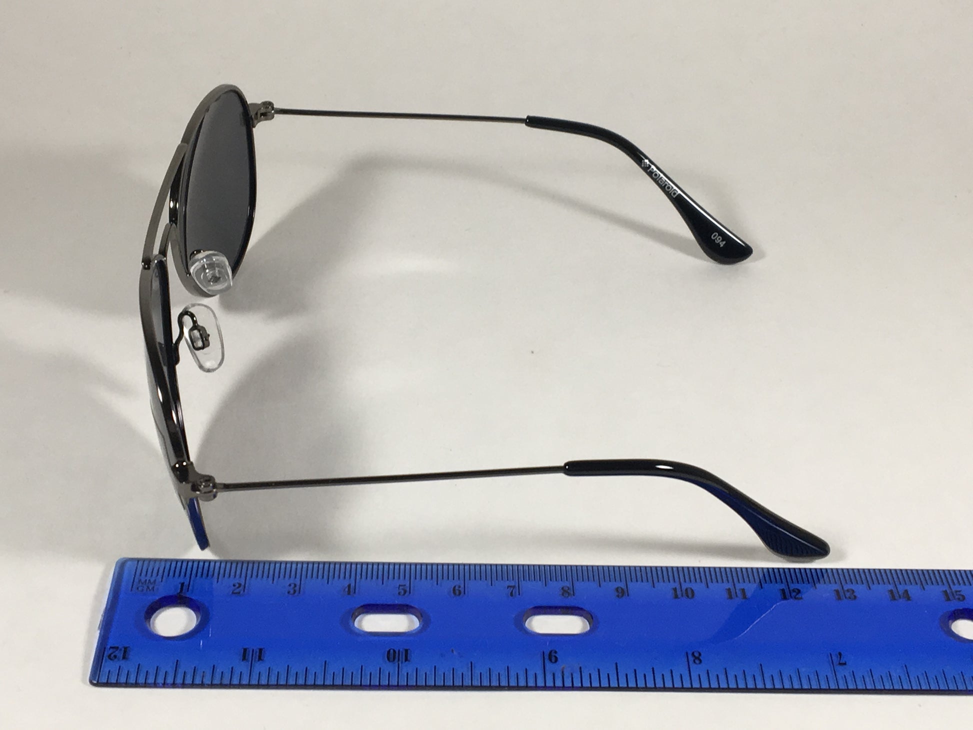 Polaroid Polarized Aviator Pilot Sunglasses Gunmetal Gray Metal Wire P0233A A4X Gun 56Mm - Sunglasses