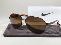 Nike Vintage 84 Aviator Pilot Sunglasses EV0636 203 501 Brown Mirror L