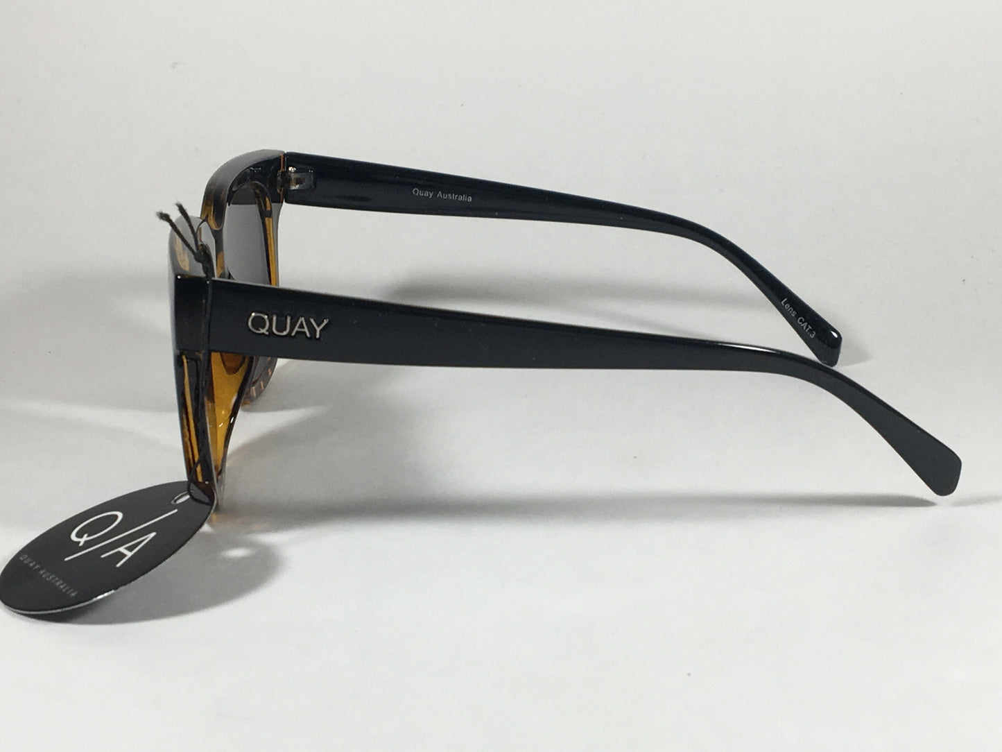Quay Libre Sunglasses Square Black Gloss Tortoise Silver Gray Mirror Lens Qu000158 Tort/slv - Sunglasses