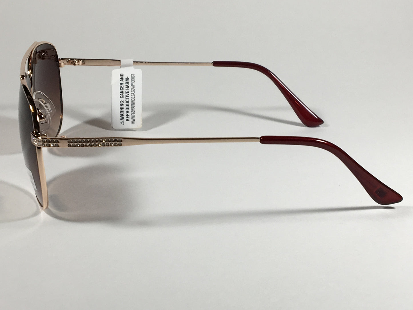 Tommy Hilfiger Siobhan Aviator Sunglasses Gold Bling Brown Gradient Lens SIOBHAN WM OL415 - Sunglasses