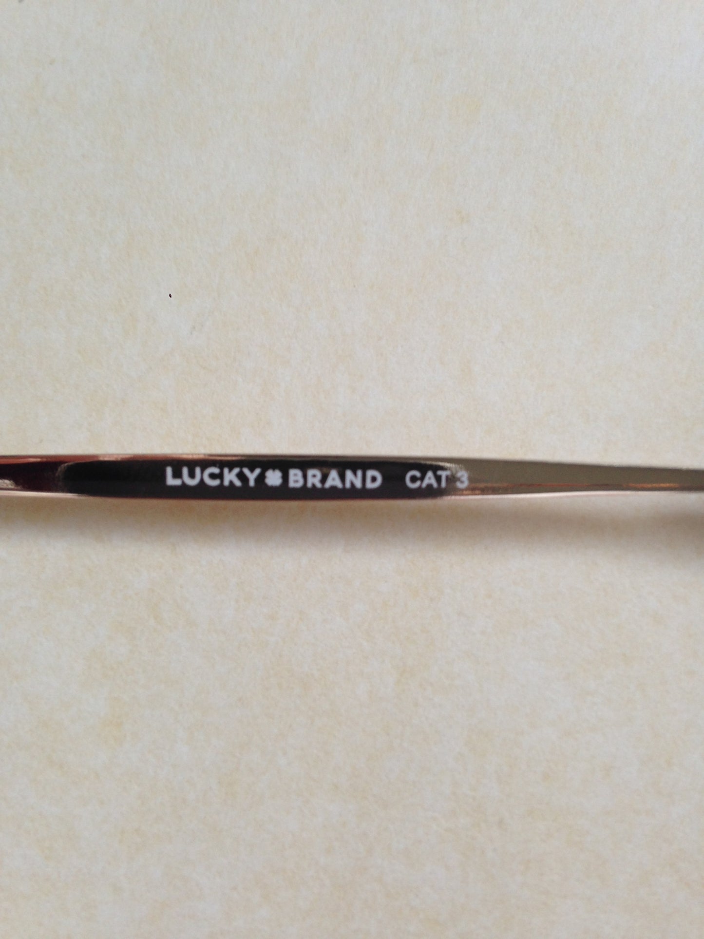 Lucky Brand Mens Aviator Sunglasses D917 Pale Gold Metal Gray Gradient Lens - Sunglasses