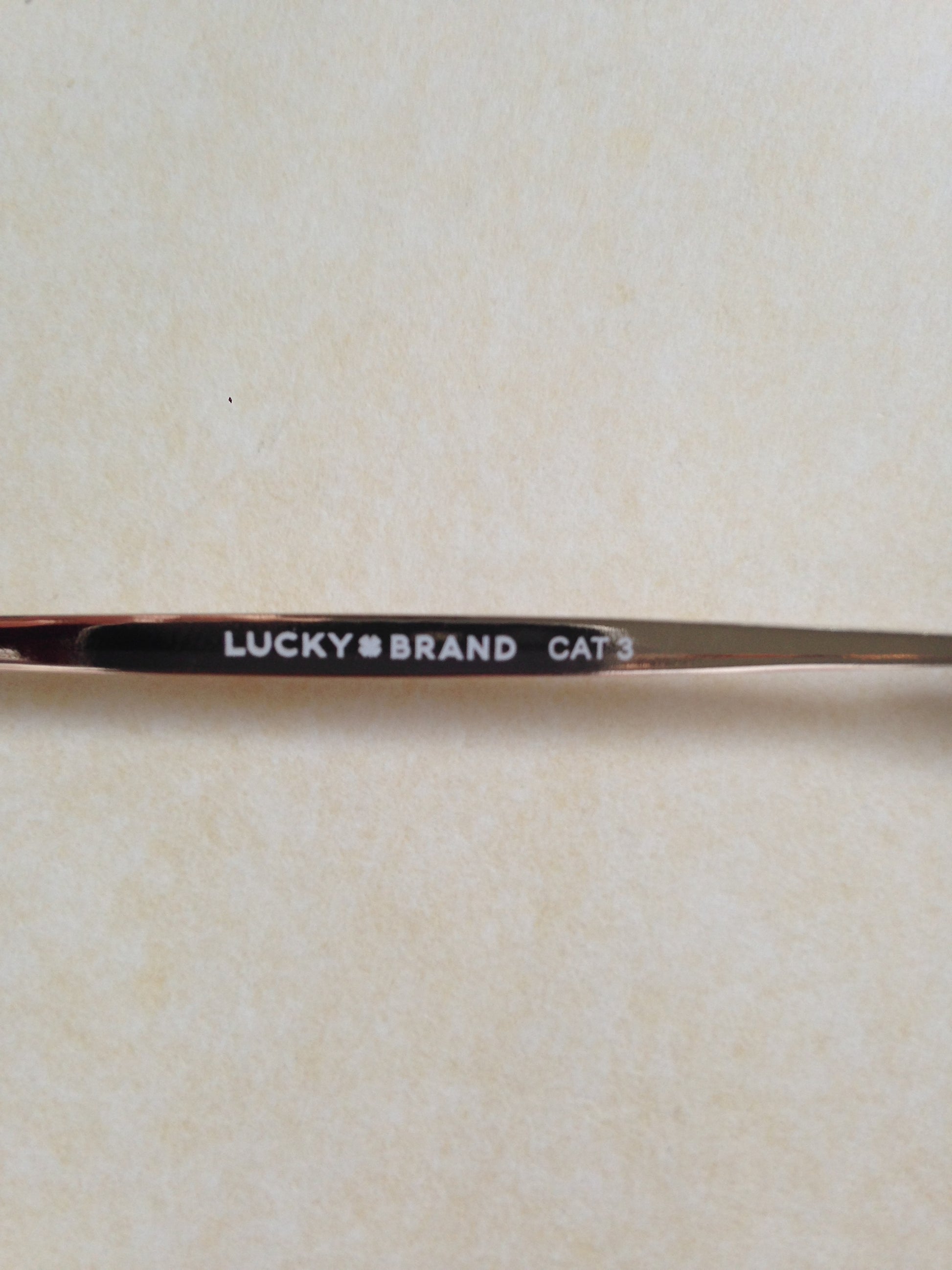 Lucky Brand Mens Aviator Sunglasses D917 Pale Gold Metal Gray Gradient Lens - Sunglasses