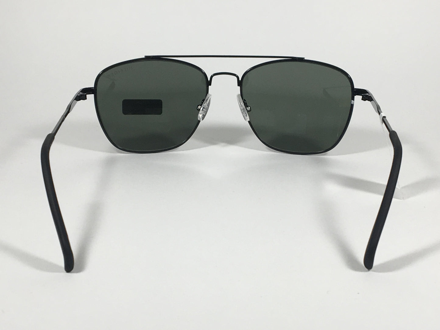 Tommy Hilfiger Mateo Aviator Navigator Sunglasses Black Metal Frame Green Grey Lens MATEO MM 0M343 - Sunglasses