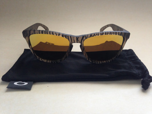 Oakley Frogskins Urban Jungle Sunglasses Brown Matte Sepia Square Gold 24K Iridium Mirror Lens Oo9013-67 - Sunglasses