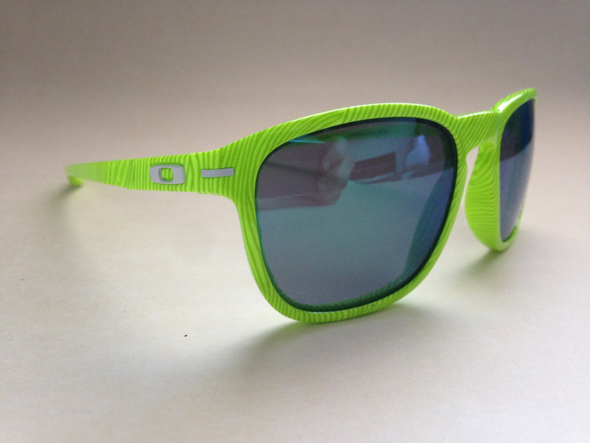 Oakley Enduro OO9223 25 Sport Sunglasses Fingerprint Green Jade Iridiu TheSunglassFashion