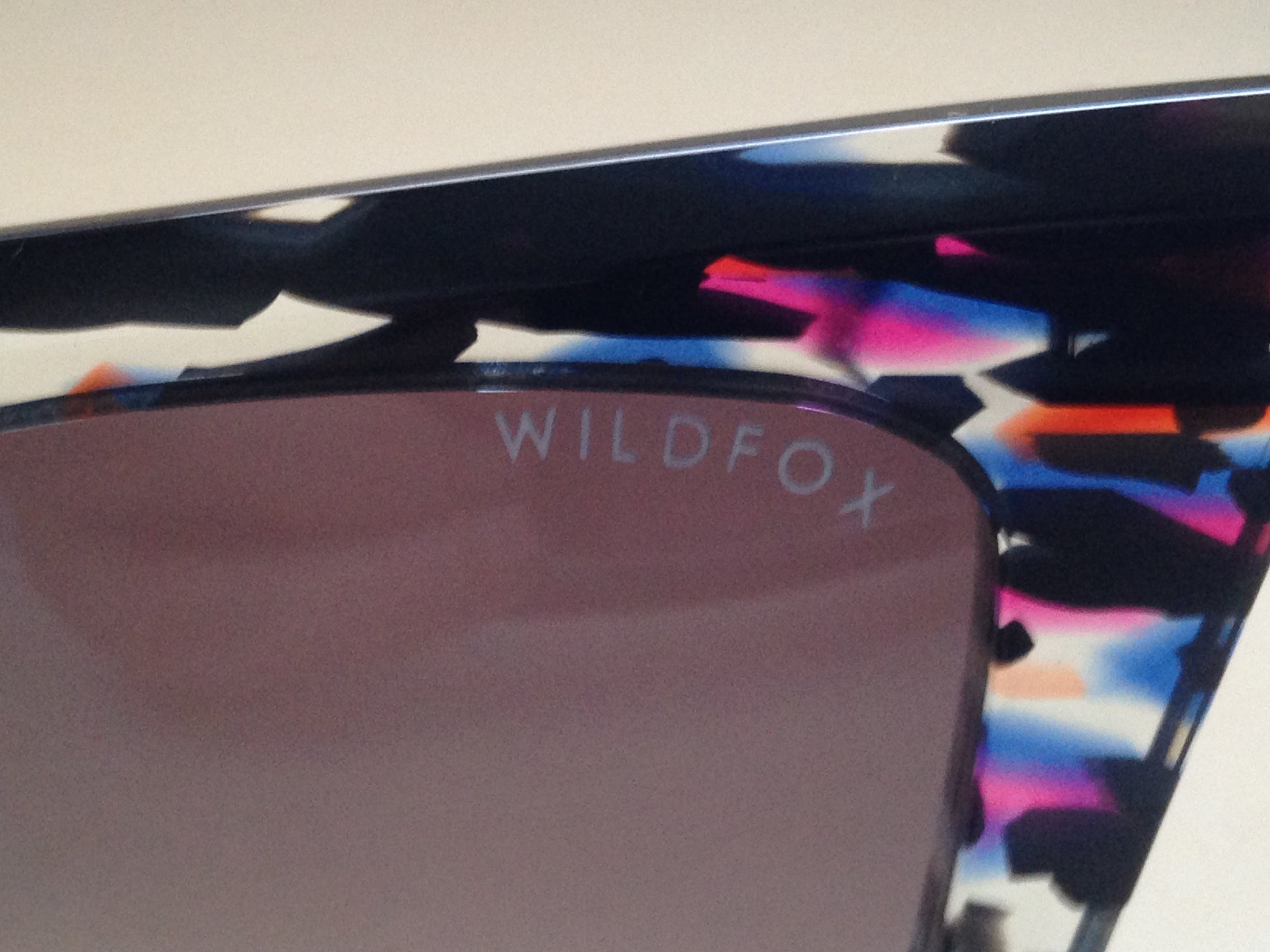 Wildfox Ivy Sunglasses Cat Eye Fireworks Explosion Molded Acetate Frame Gray Gradient Lens - Sunglasses