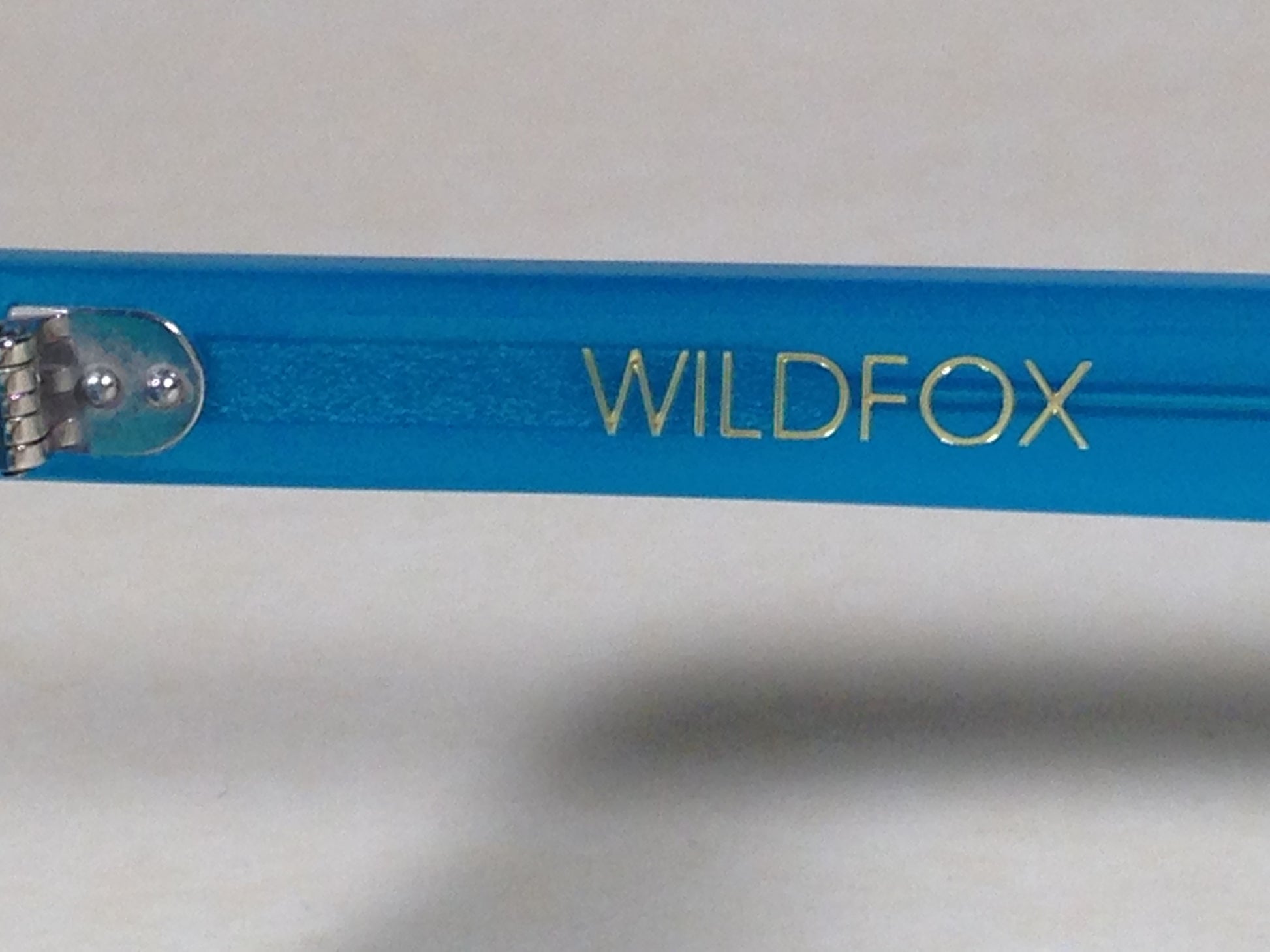 Wildfox Smart Fox Deluxe Turks Sunglasses Square Blue Frame Orange Pink Mirror Lens - Sunglasses