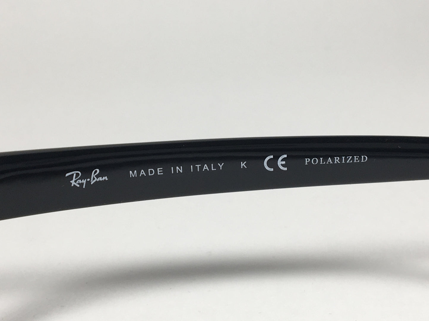 Ray-Ban Polarized Small Predator Active Lifestyle Sunglasses RB4115 601/9A Wrap Black Gloss Green Lens - Sunglasses