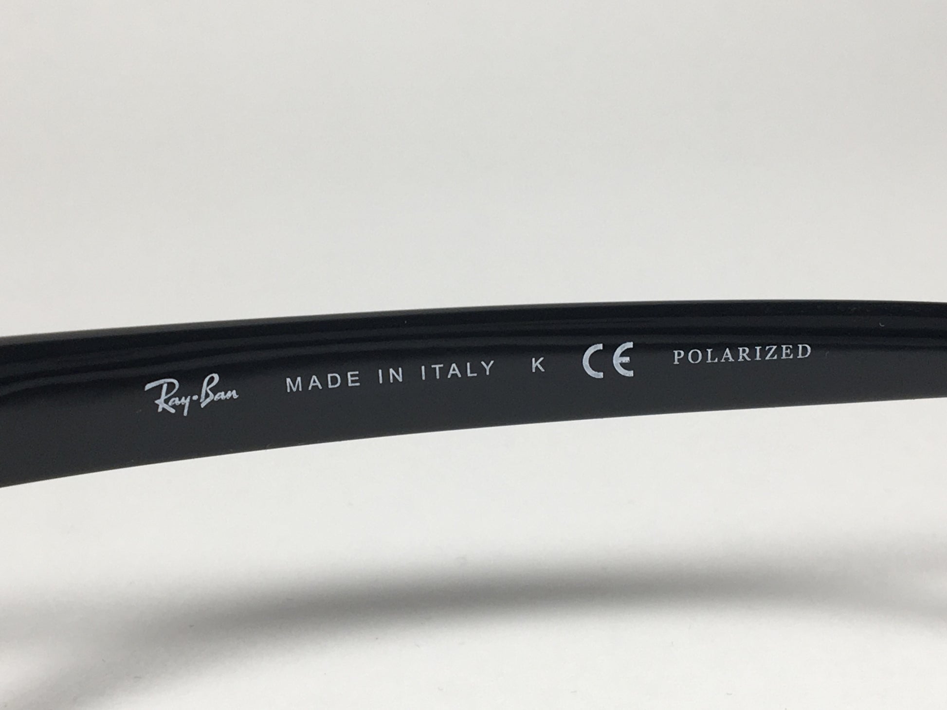Ray-Ban Polarized Small Predator Active Lifestyle Sunglasses RB4115 601/9A Wrap Black Gloss Green Lens - Sunglasses