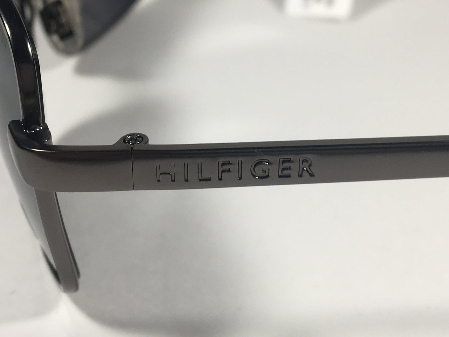 Tommy Hilfiger Brody Rectangle Sunglasses Gunmetal Gray Frame Gray Lens BRODY MM OM308 - Sunglasses