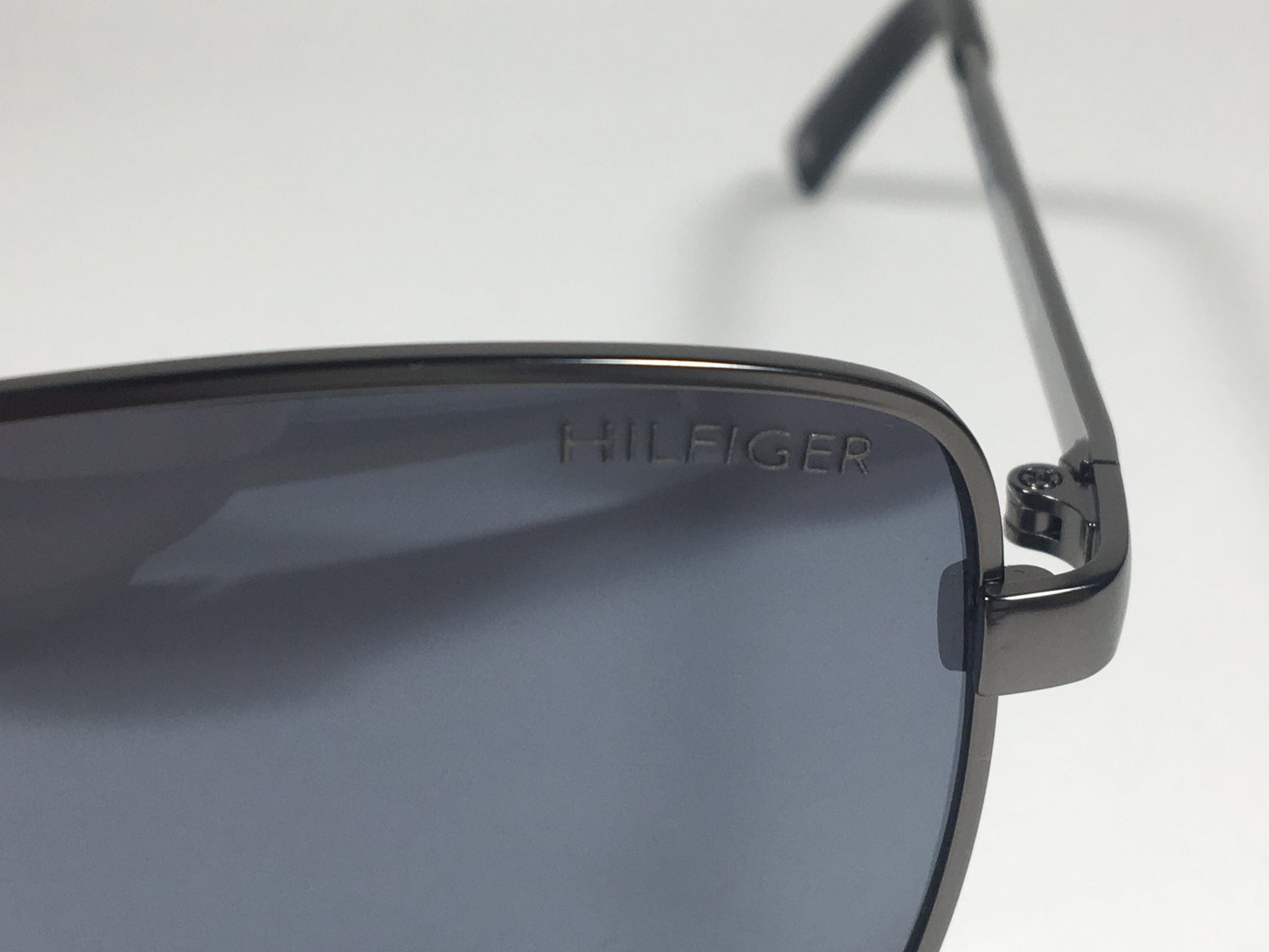 Tommy Hilfiger Brody Rectangle Sunglasses Gunmetal Gray Frame Gray Lens BRODY MM OM308 - Sunglasses