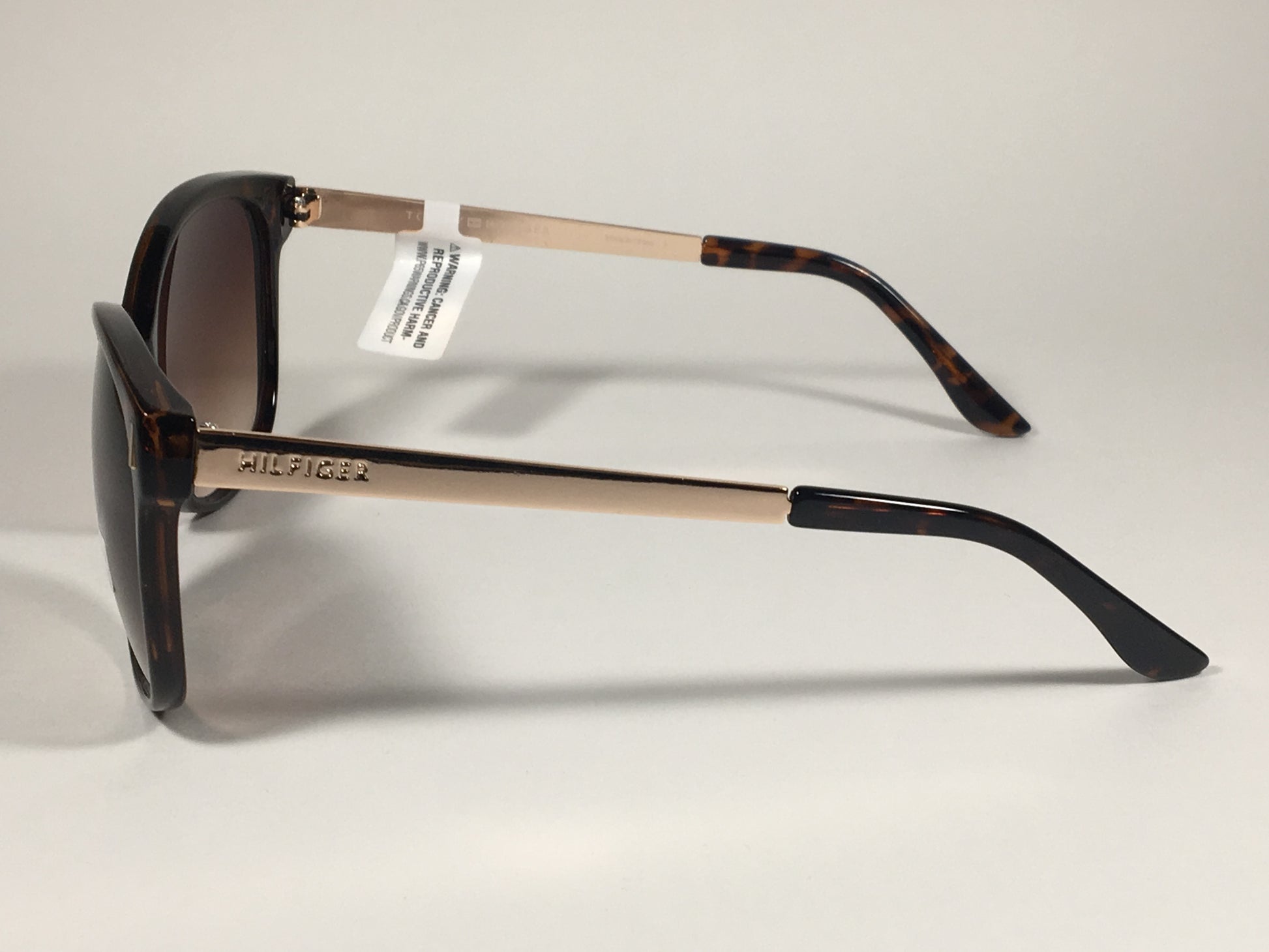Tommy Hilfiger Breeda Sunglasses Brown Tortoise Gold Tone Frame Brown Gradient Lens BREEDA WP OL429 - Sunglasses