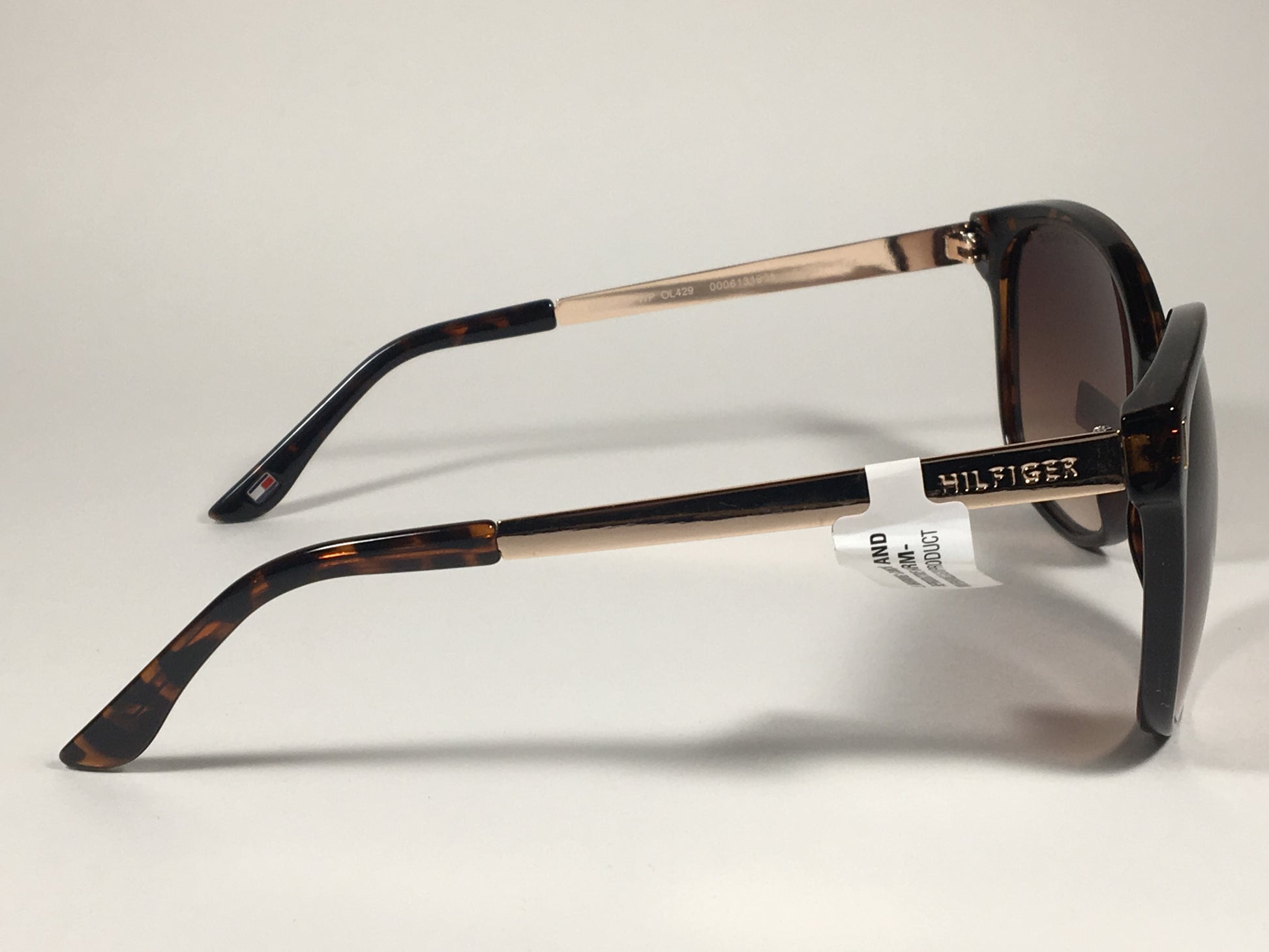 Tommy Hilfiger Breeda Sunglasses Brown Tortoise Gold Tone Frame Brown Gradient Lens BREEDA WP OL429 - Sunglasses