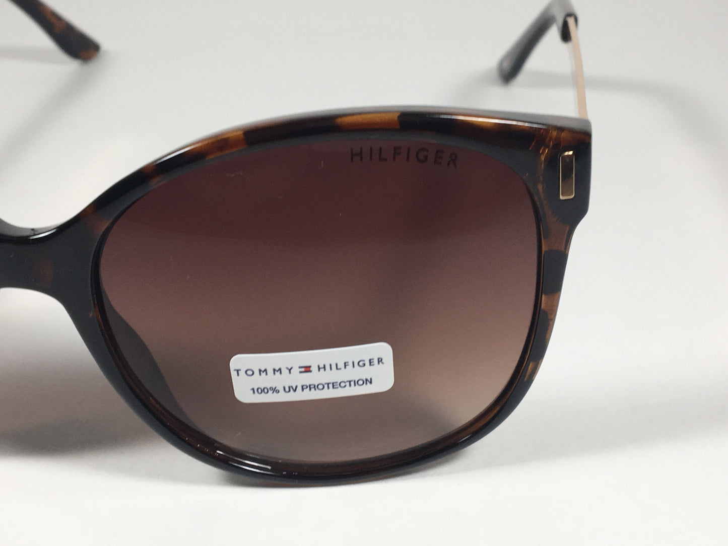 Tommy Hilfiger Breeda Sunglasses Brown Tortoise Gold Tone Frame Brown Gradient Lens BREEDA WP OL429 - Sunglasses