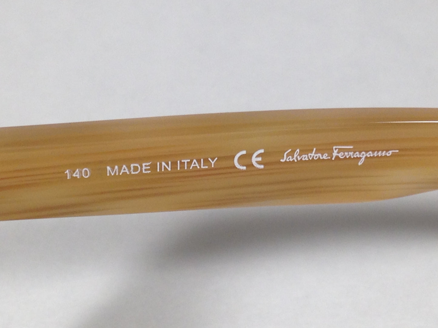 Salvatore Ferragamo Square Sunglasses Wood Pattern Dark Green Olive Frame Brown Gray Lens Sf686S 318 - Sunglasses