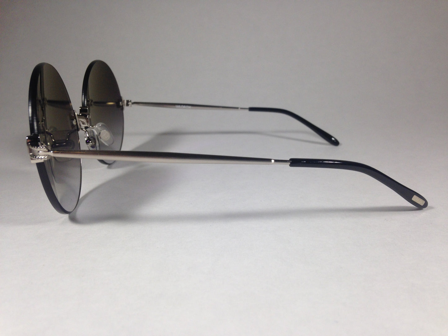 Wildfox Pearl Sunglasses Round Silver Gray Metal Frame Gray Gradient Lens - Sunglasses