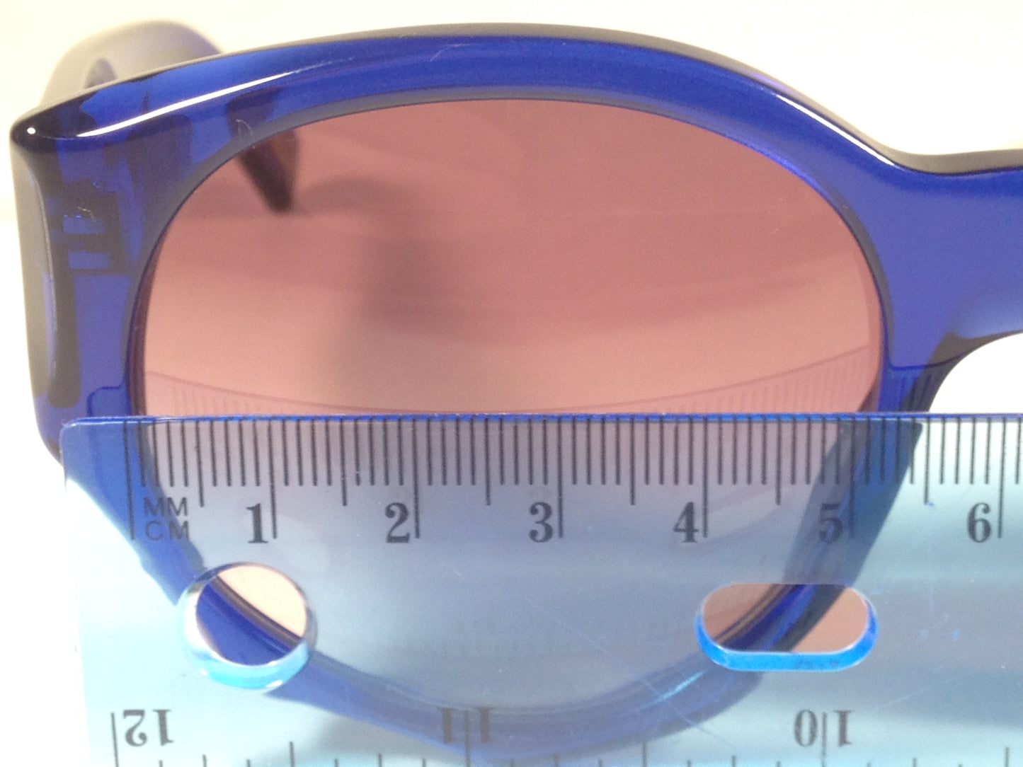 Raen Rotas Blue Crystal Sunglasses Round Clear Pink Rose Gradient Lens Rot-062-Grose - Sunglasses