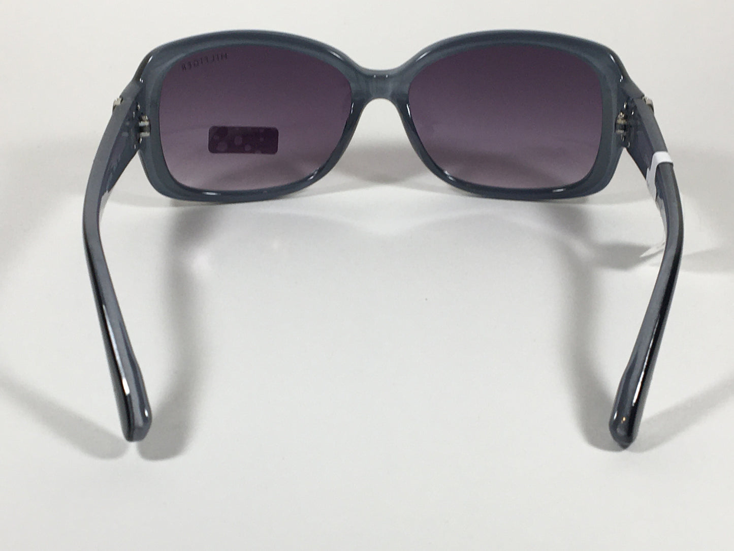 Tommy Hilfiger Quinn Oval Sunglasses Two Tone Black Gray Blue Frame Smoke Gradient Lens QUINN WP OL273 - Sunglasses