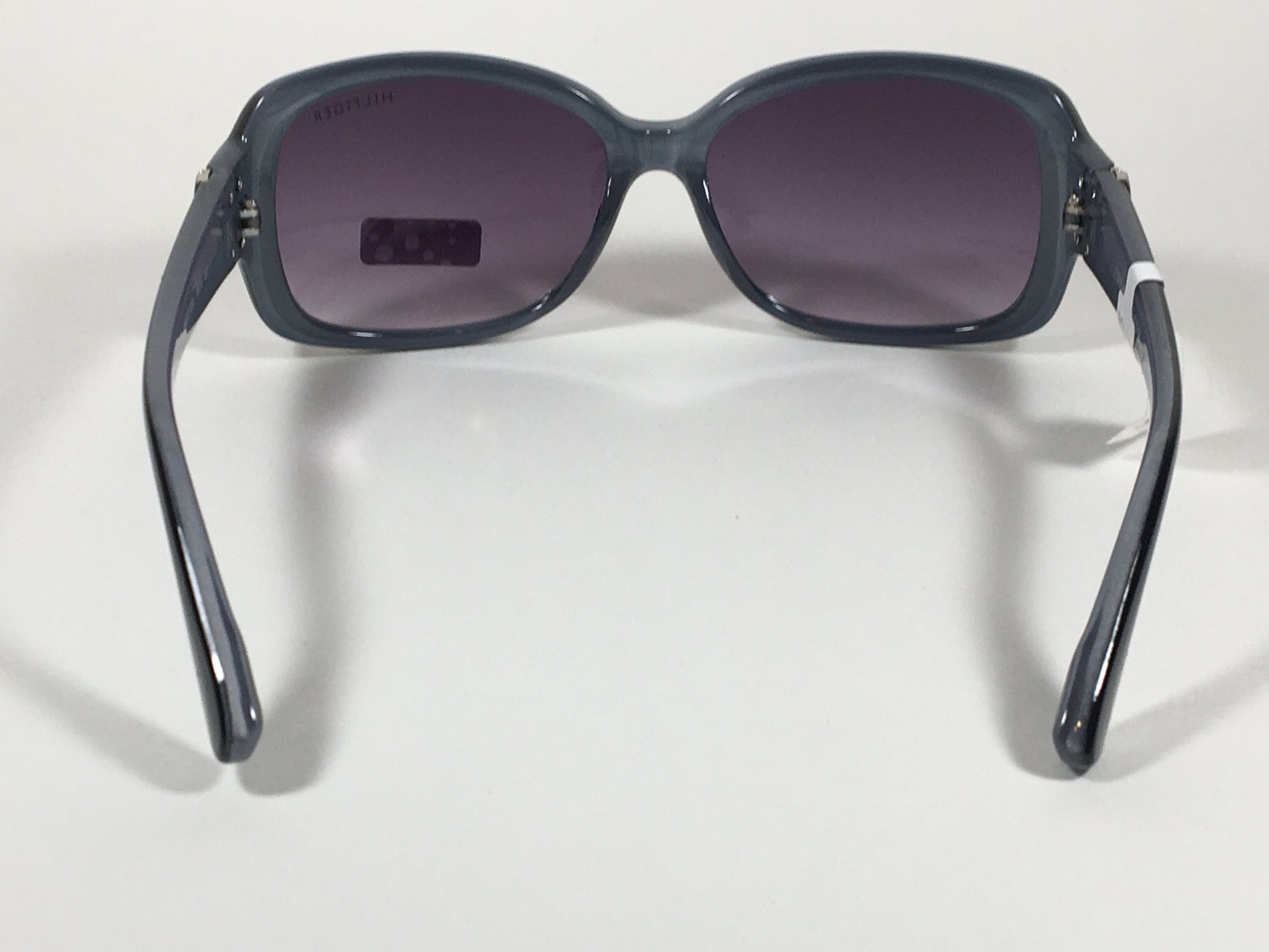 Tommy Hilfiger Quinn Oval Sunglasses Two Tone Black Gray Blue Frame Smoke Gradient Lens QUINN WP OL273 - Sunglasses