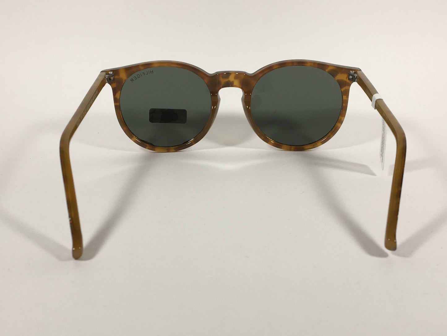 Tommy Hilfiger Biddy Round Keyhole Sunglasses Milk Tortoise Green Lens WP OL407 - Sunglasses