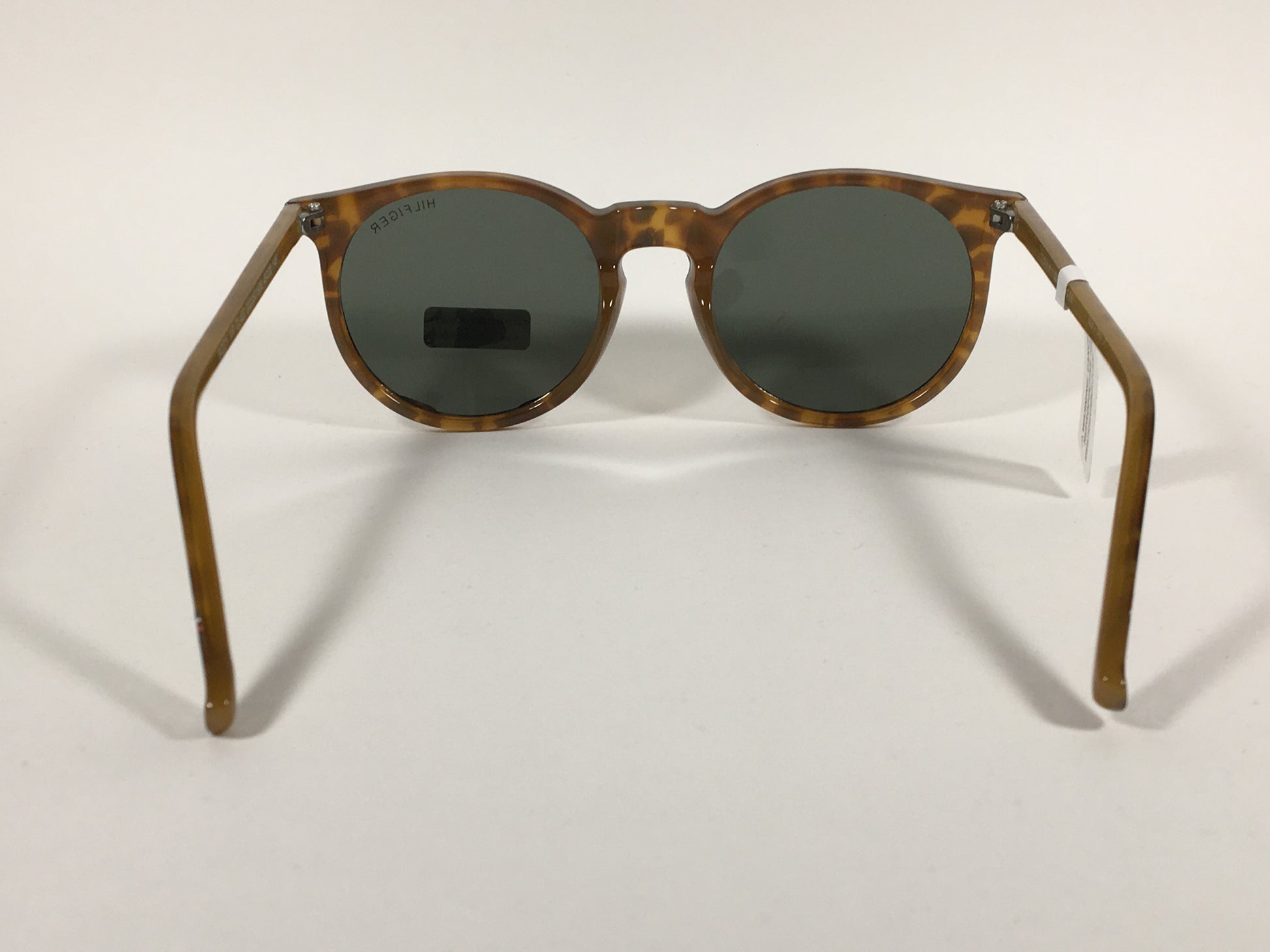 Tommy Hilfiger Biddy Round Keyhole Sunglasses Milk Tortoise Green Lens WP OL407 - Sunglasses