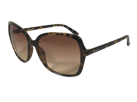 Calvin Klein Butterfly Sunglasses CK19561S 235 Brown Tortoise Frame Brown Gradient Lens - Sunglasses