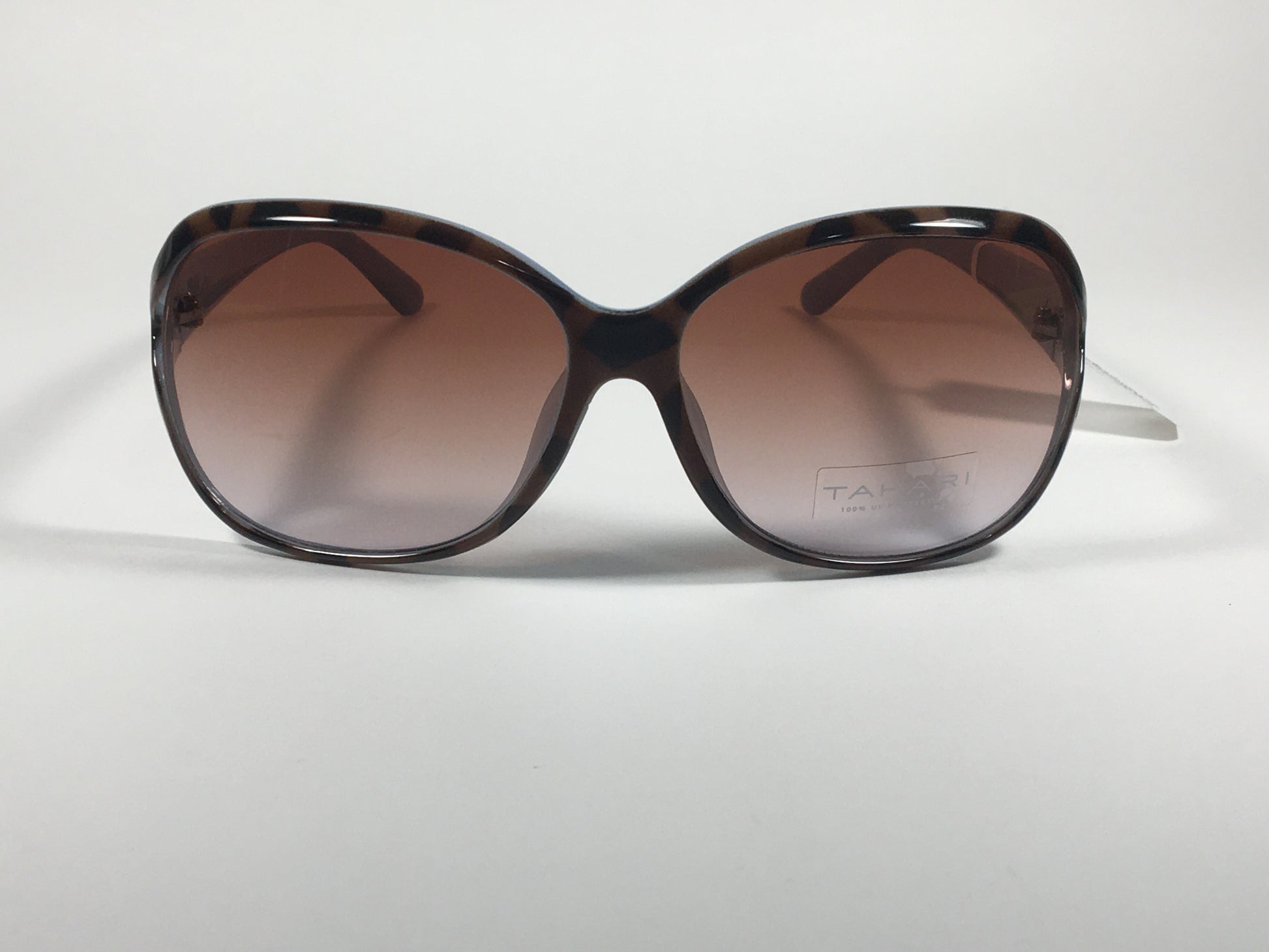 Tahari Large Oval Sunglasses Blue Gray Tortoise Brown Gradient Lens TH660 TSBL - Sunglasses