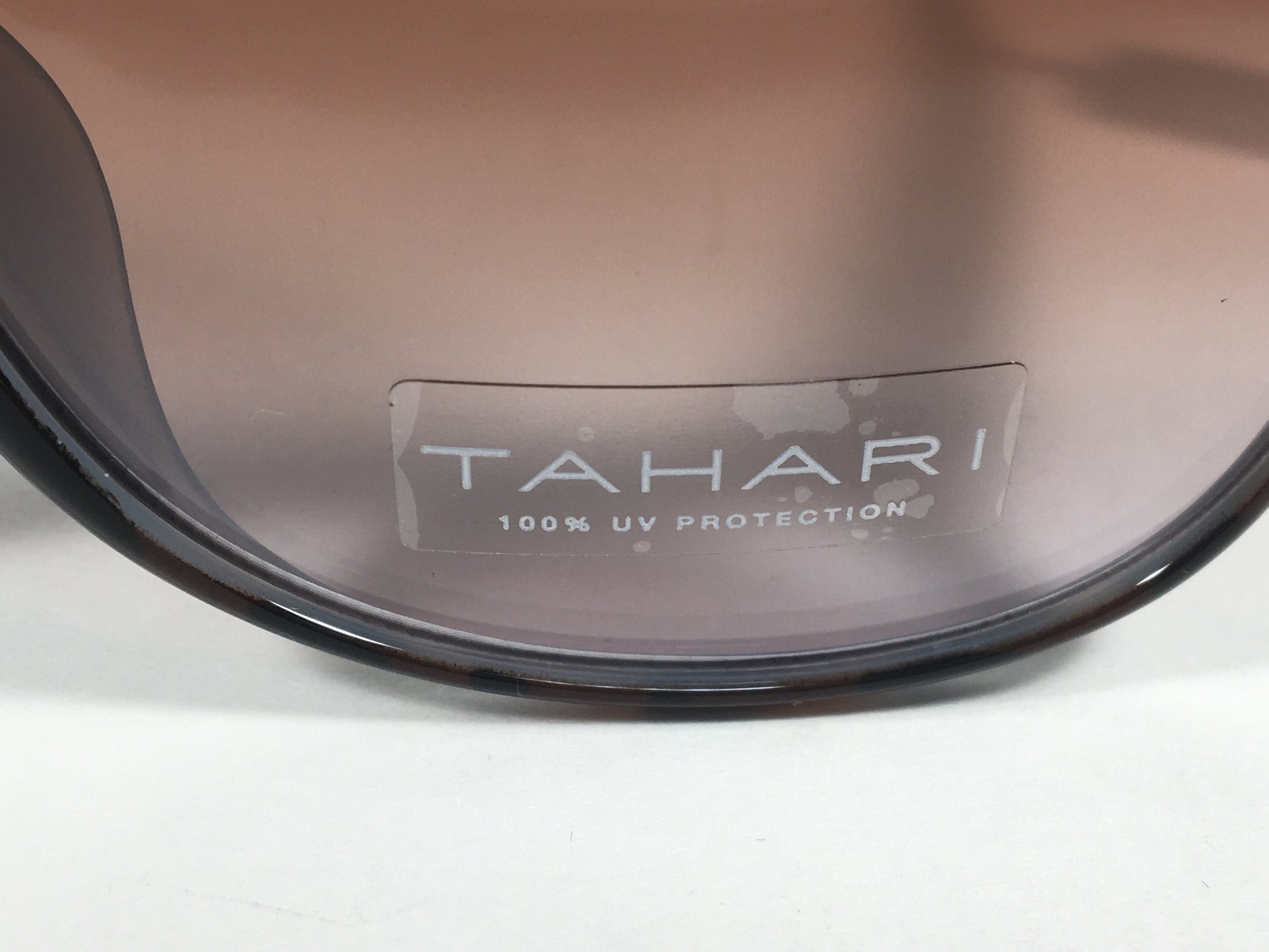 Tahari Large Oval Sunglasses Blue Gray Tortoise Brown Gradient Lens TH660 TSBL - Sunglasses