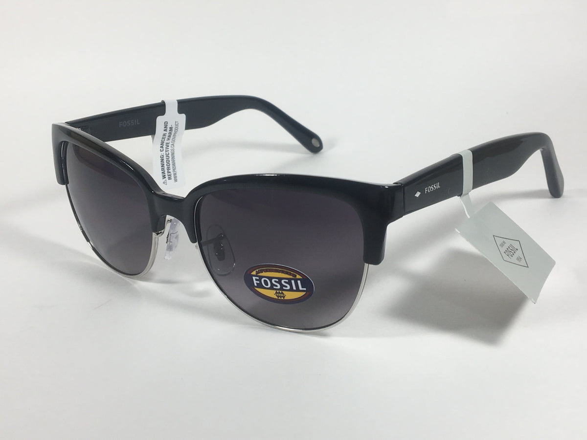 Fossil Women\'s Black Frame Sunglasses FOS 1006/S Square Cat Eye Fossil Fos 3082/S Sunglasses | FramesDirect.com main image 3