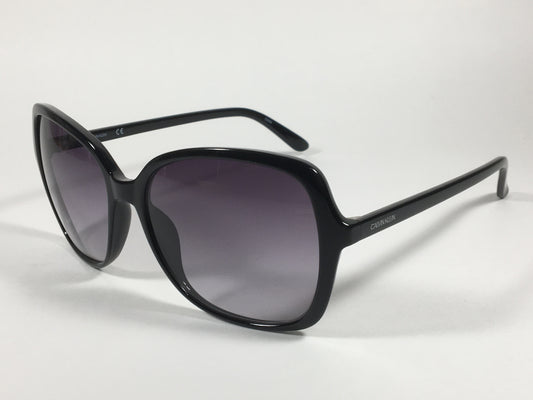 Calvin Klein Butterfly Sunglasses CK19561S 001 Black Smoke Gradient Lens - Sunglasses