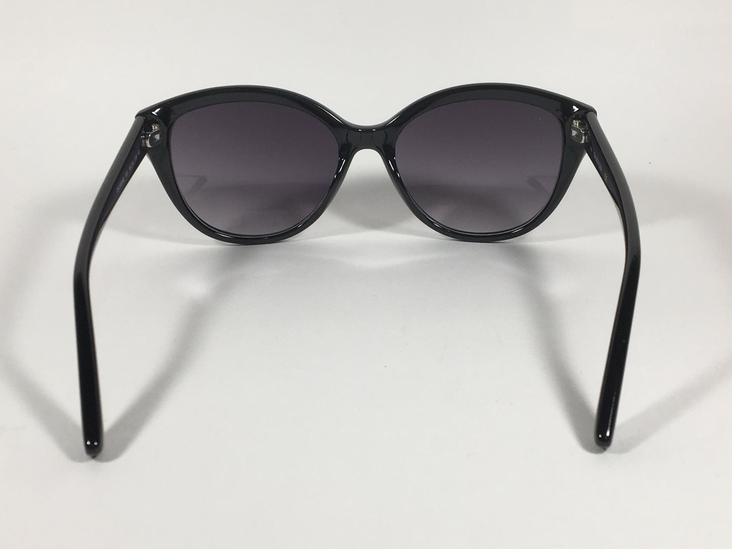 Calvin Klein Cat Eye Sunglasses CK19536S 001 Black Gloss Smoke Gradient Lens - Sunglasses