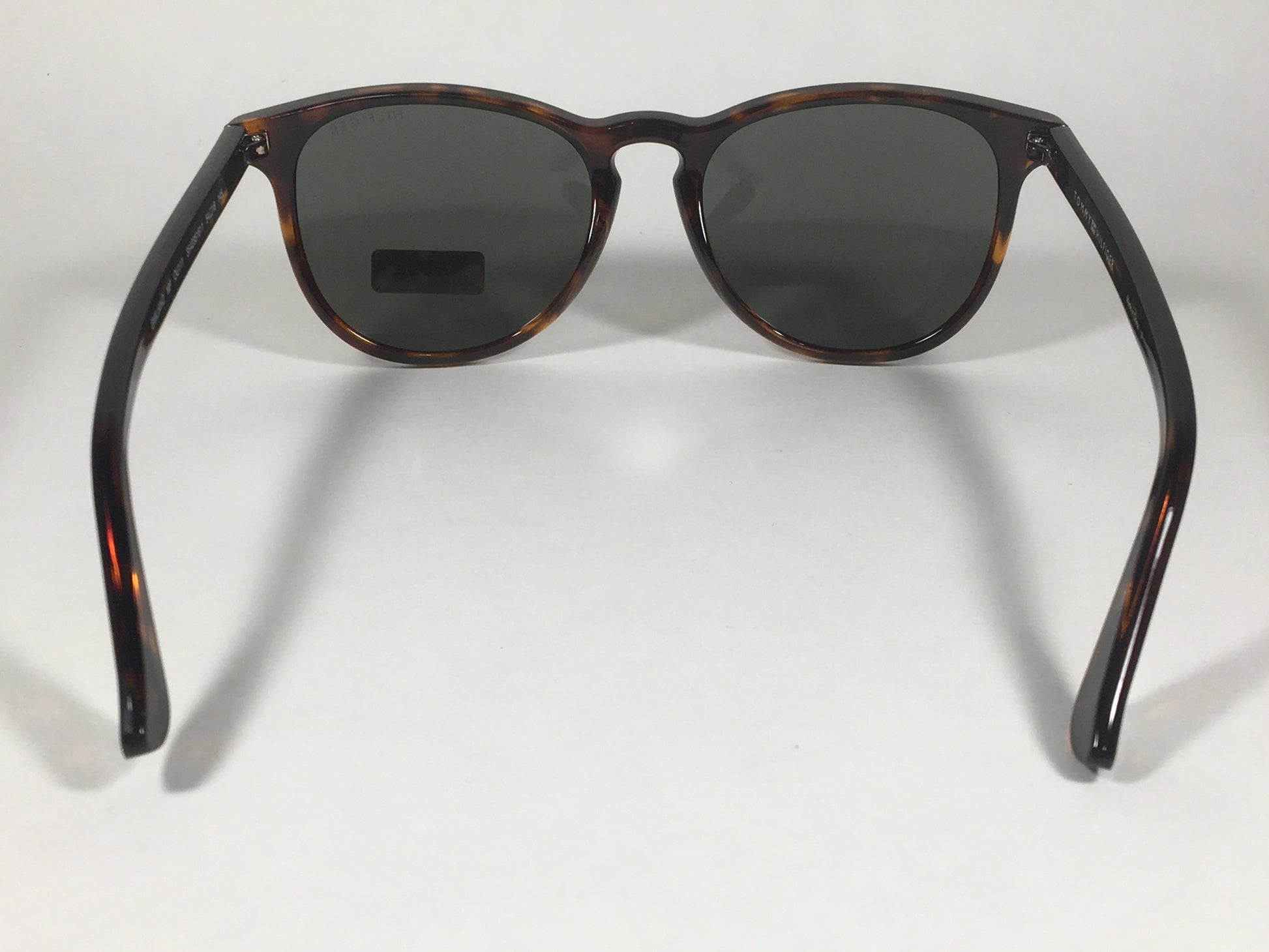 Tommy Hilfiger Emiliano Keyhole Sunglasses Brown Tortoise Green Lenses EMILIANO MP OU111 - Sunglasses