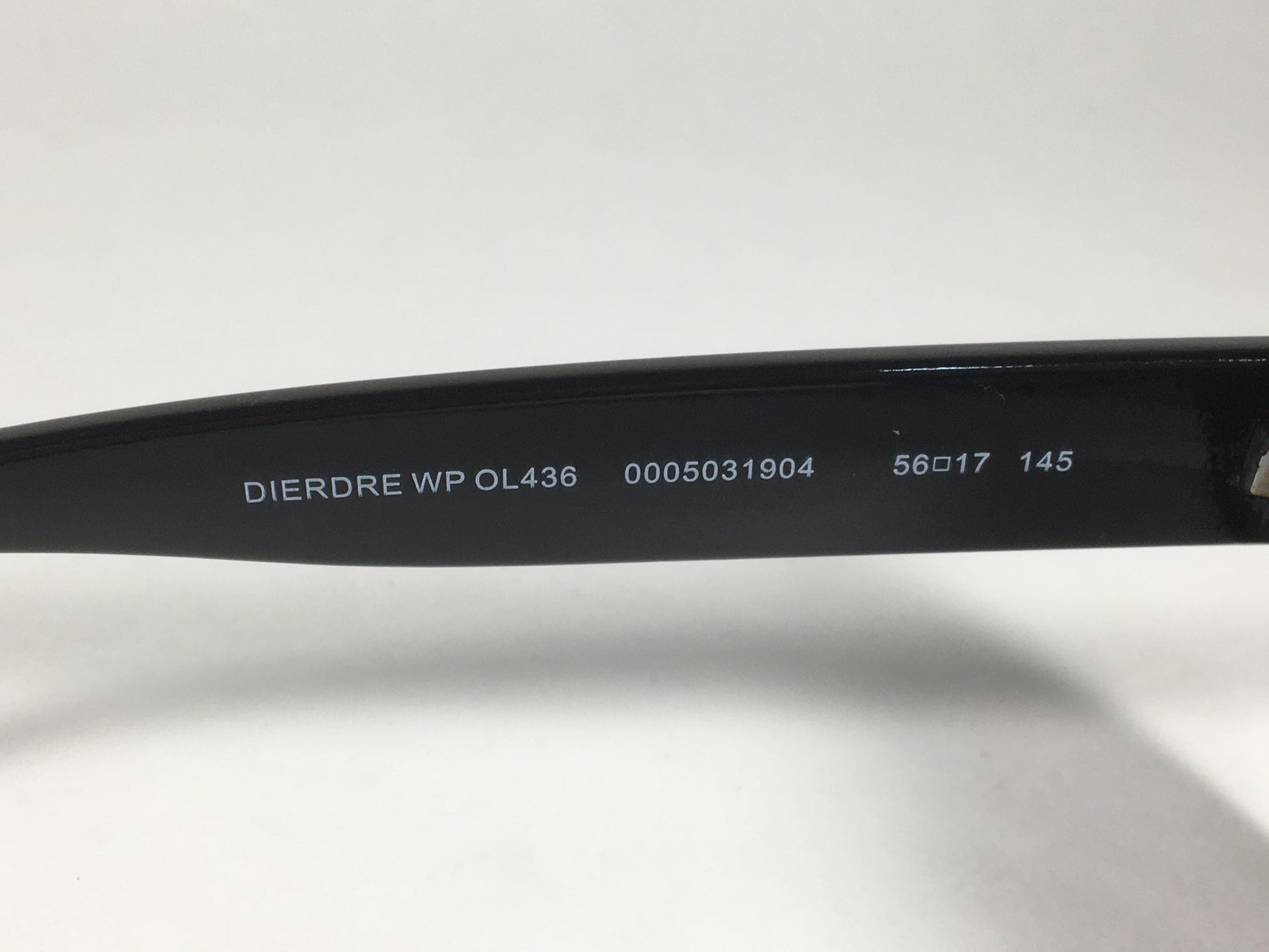 Tommy Hilfiger Dierdre Large Oval Sunglasses Shiny Black Frame Gray Gradient Lens DIERDRE WP OL436 - Sunglasses