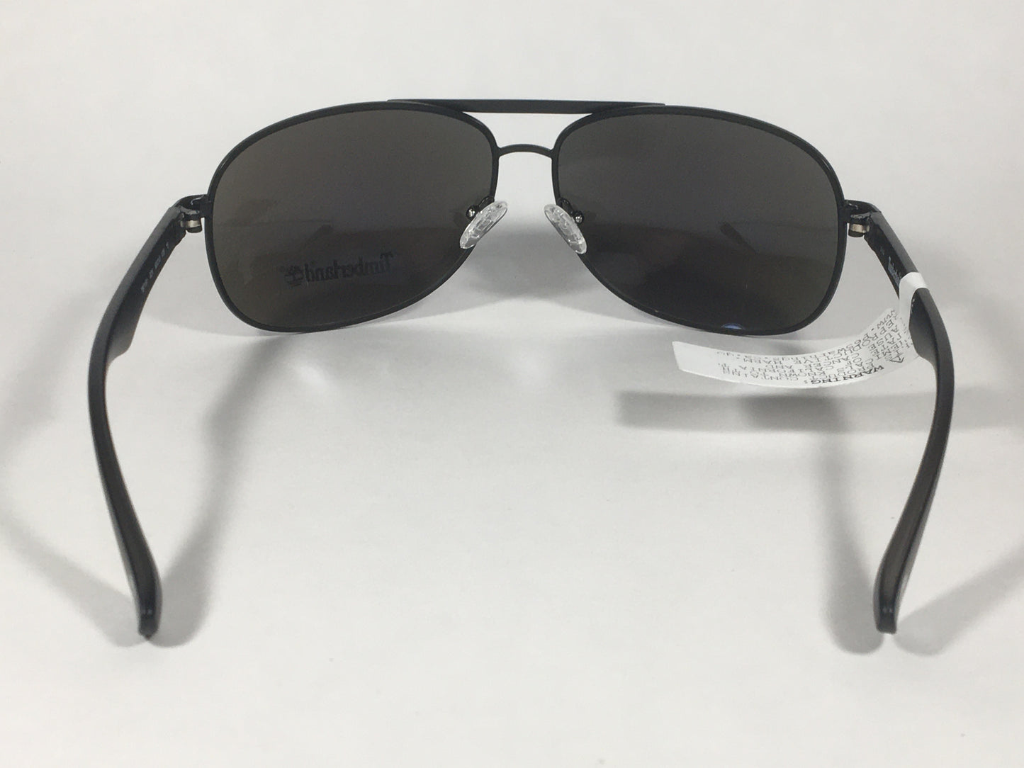 Timberland Aviator Sunglasses Matte Black Frame Blue Mirror Lens TB7151 02X - Sunglasses