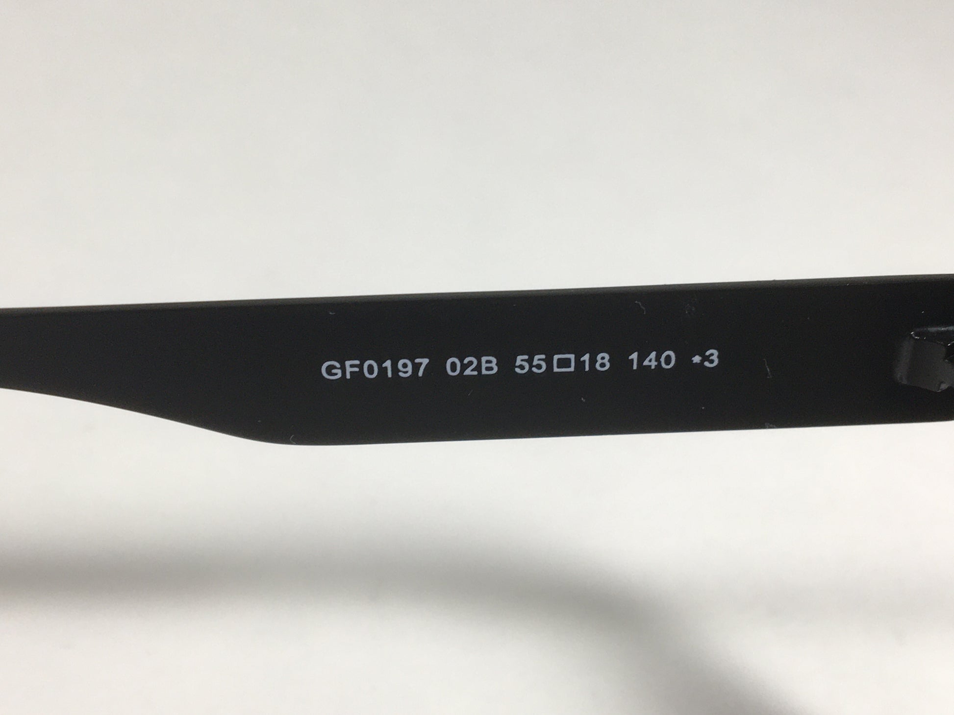 Guess Rectangular Sunglasses Matte Black Navy Blue Frame Smoke Gradient Lens GF0197 02B - Sunglasses