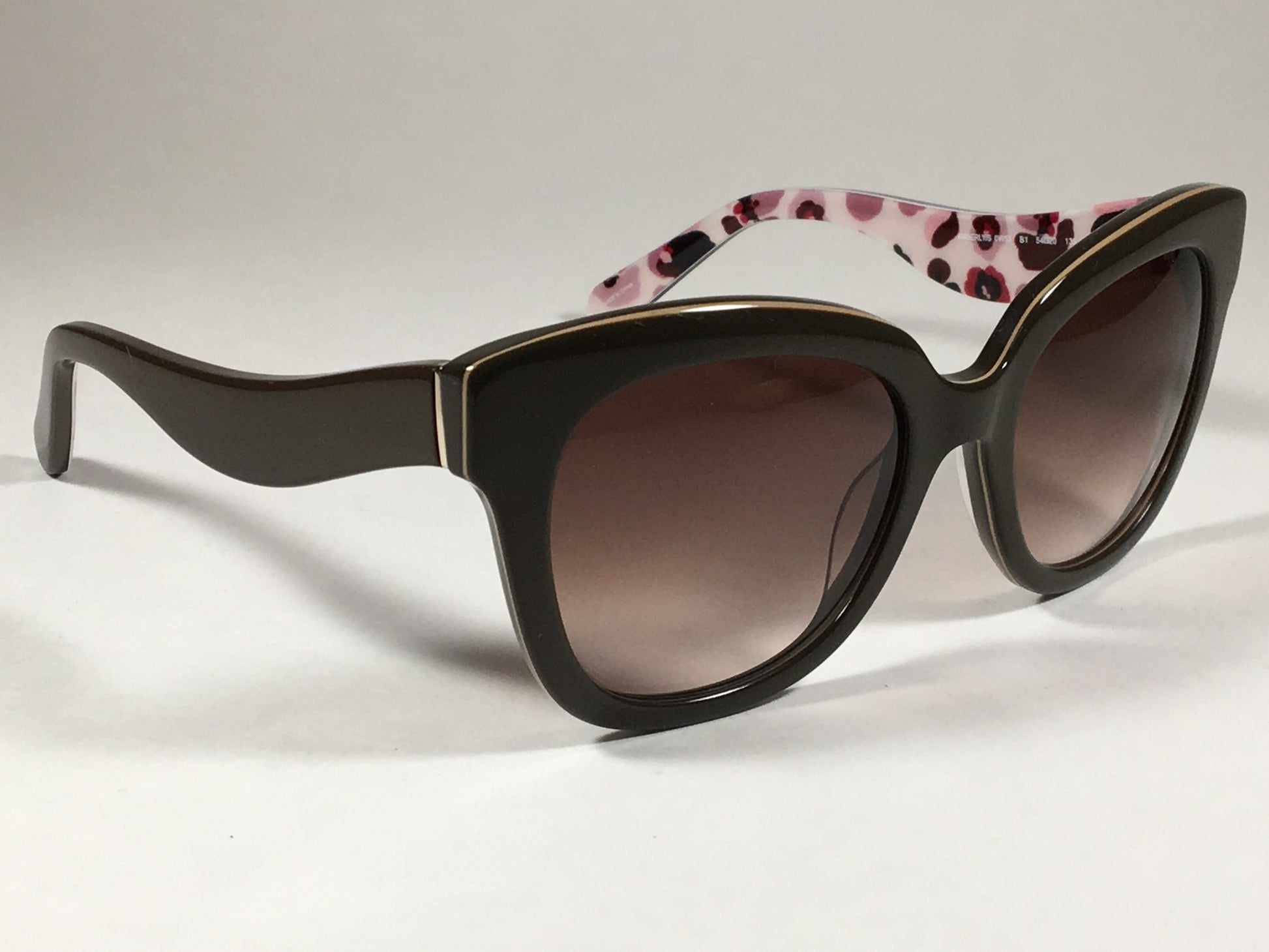 Kate Spade Amberly/s 0w53 b1 Hello Sunshine Cat Eye Sunglasses Brown With Brown Gradient - Sunglasses