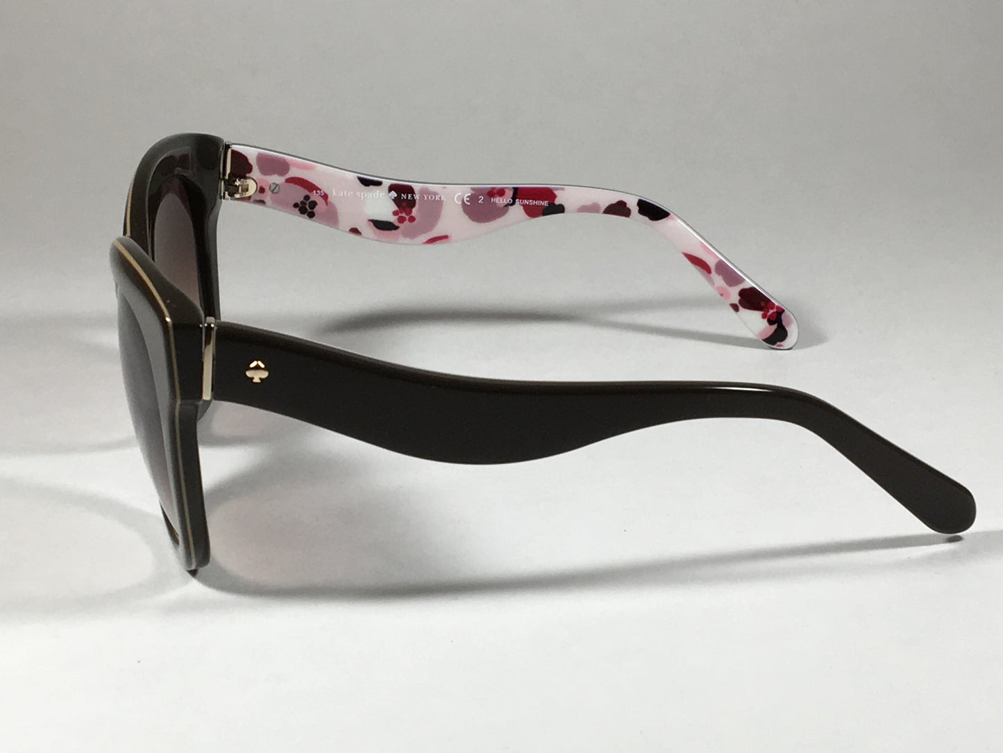 Kate Spade Amberly/s 0w53 b1 Hello Sunshine Cat Eye Sunglasses Brown With Brown Gradient - Sunglasses