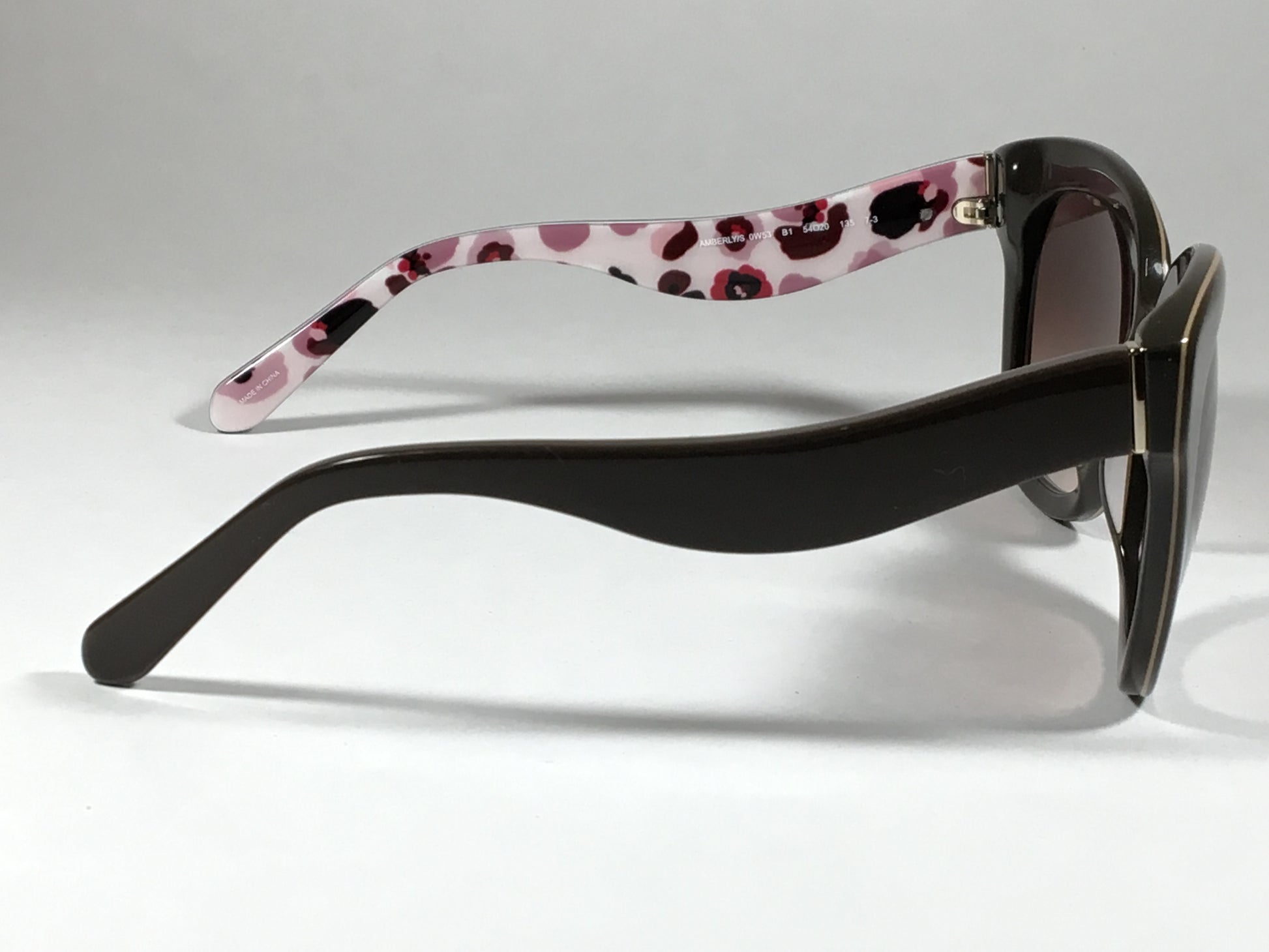 Kate Spade Amberly s 0w53 b1 Hello Sunshine Cat Eye Sunglasses Brown W TheSunglassFashion
