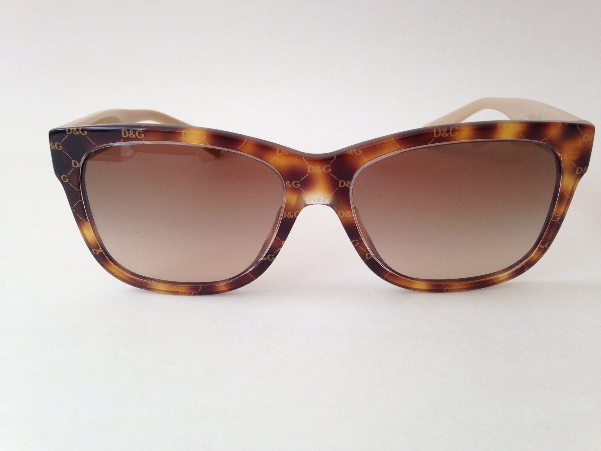 Dolce Gabbana Womens Square Sunglasses D&g Havana Brown Logo Mens Dg4158P - Sunglasses