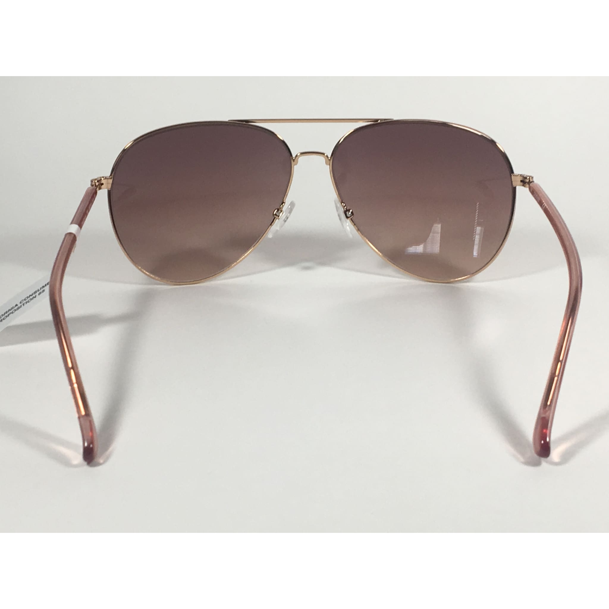 Calvin Klein CK19314S 780 Aviator Pilot Sunglasses Rose Gold With Brown Rose Gradient Lens TheSunglassFashion