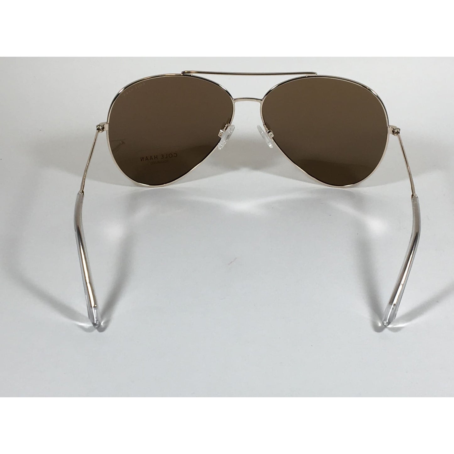 Cole Haan Polarized Aviator Pilot Sunglasses Gold Mirror Lens CH9005 717 GOLD - Sunglasses
