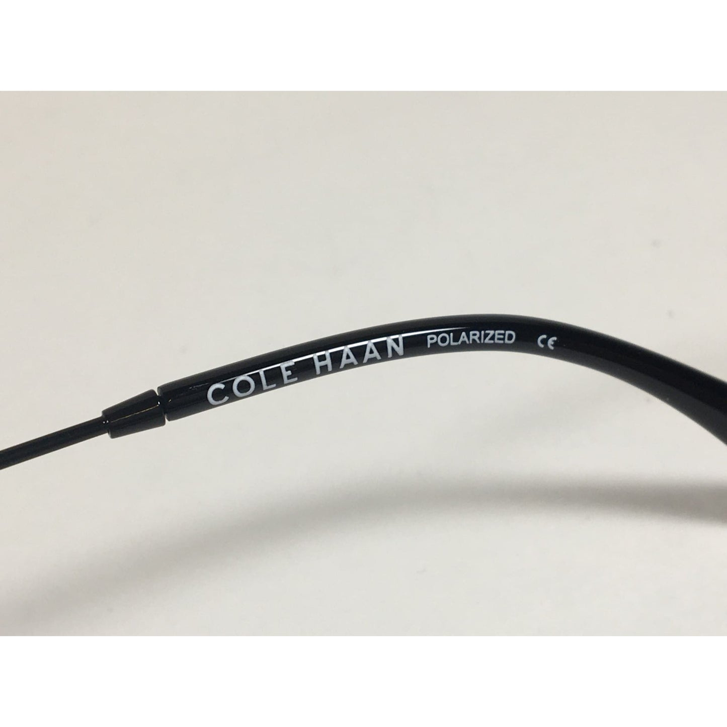 Cole Haan Polarized Round Sunglasses Black Blue Mirror Lens CH8004 001 BLACK - Sunglasses