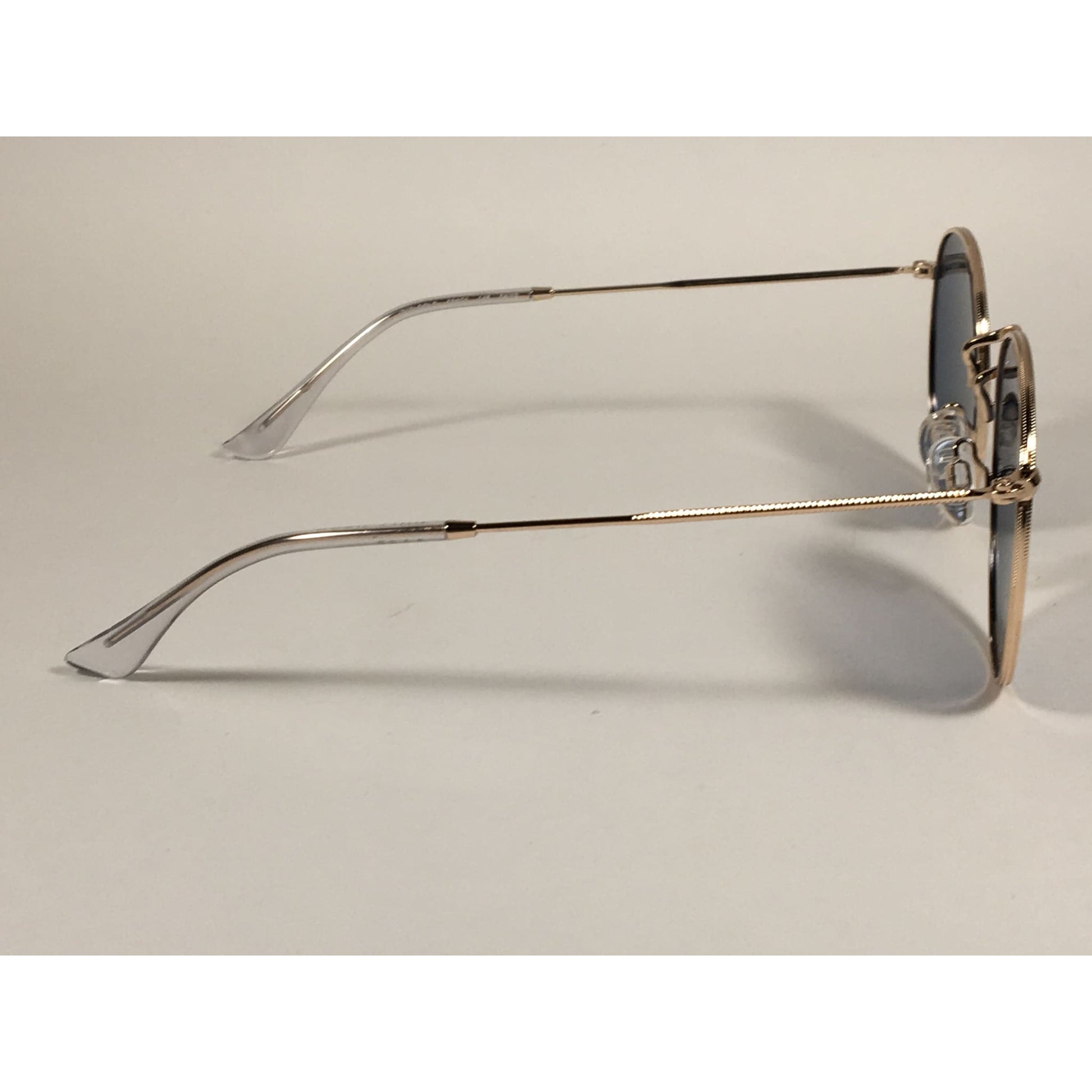 Cole Haan Polarized Round Sunglasses Gold Blue Gray Lens CH8004 717 GOLD - Sunglasses